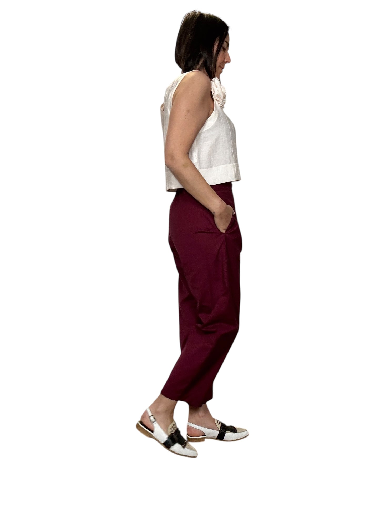 PANTALONE CARROT IN COTONE VICOLO