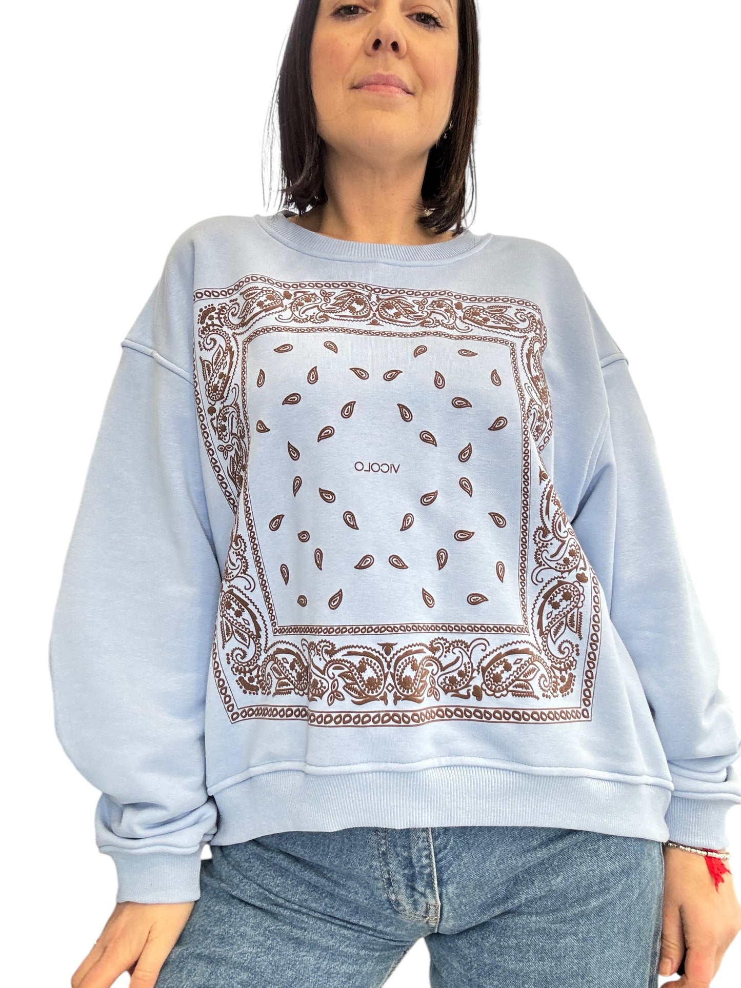FELPA STAMPA BANDANA VICOLO