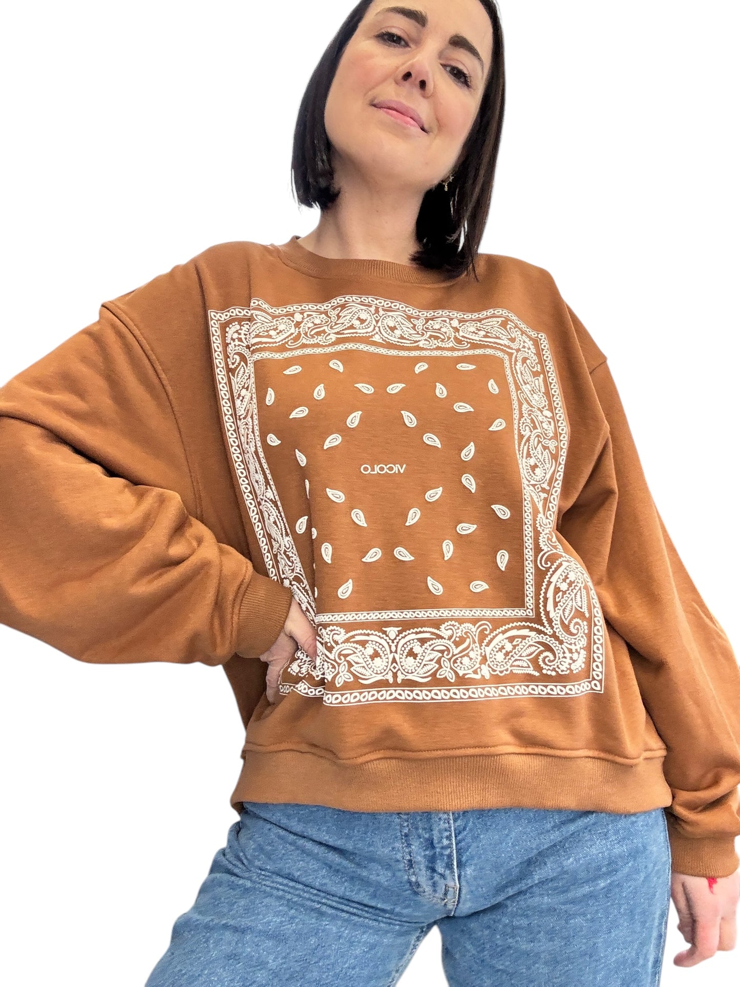 FELPA STAMPA BANDANA VICOLO