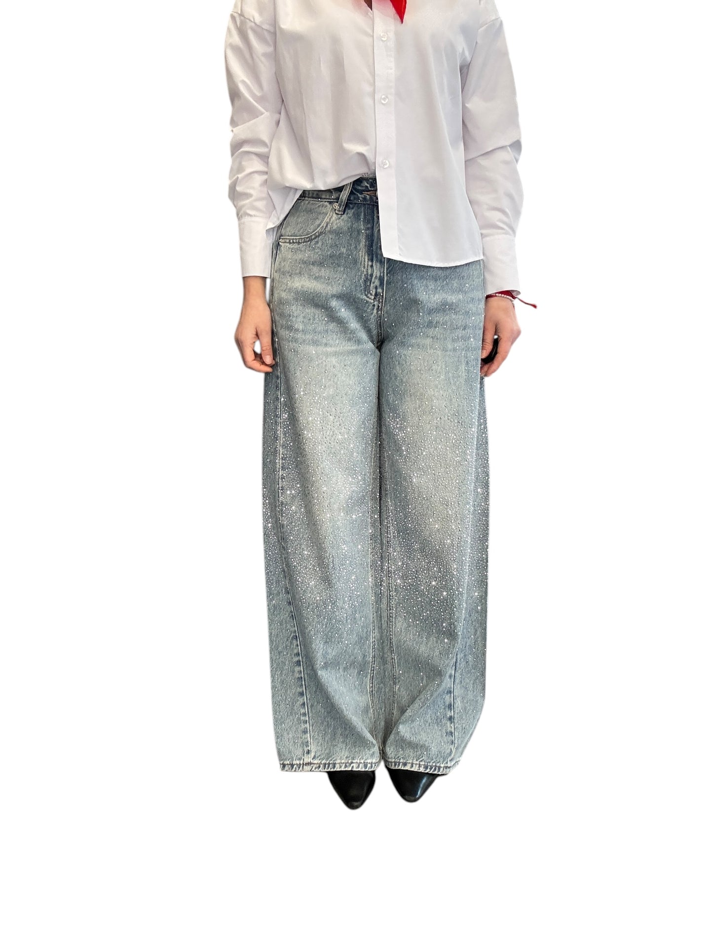 JEANS STRASS VITA MEDIA SUSY MIX