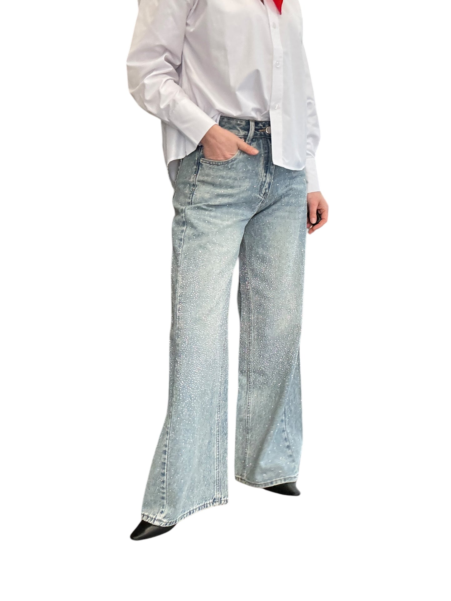 JEANS STRASS VITA MEDIA SUSY MIX