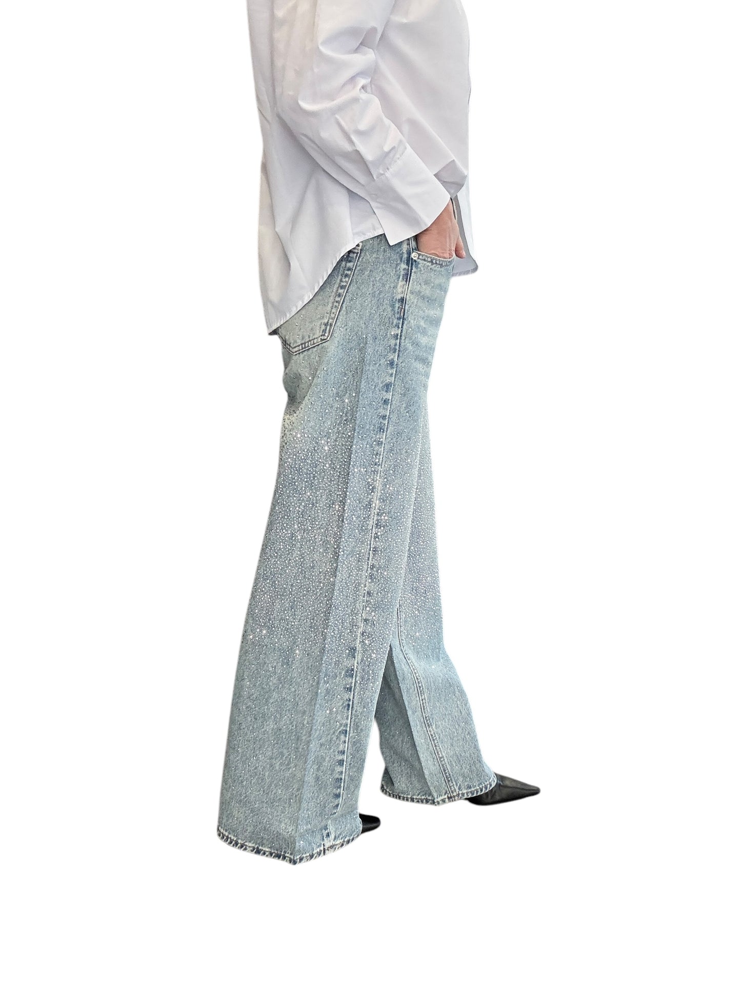 JEANS STRASS VITA MEDIA SUSY MIX