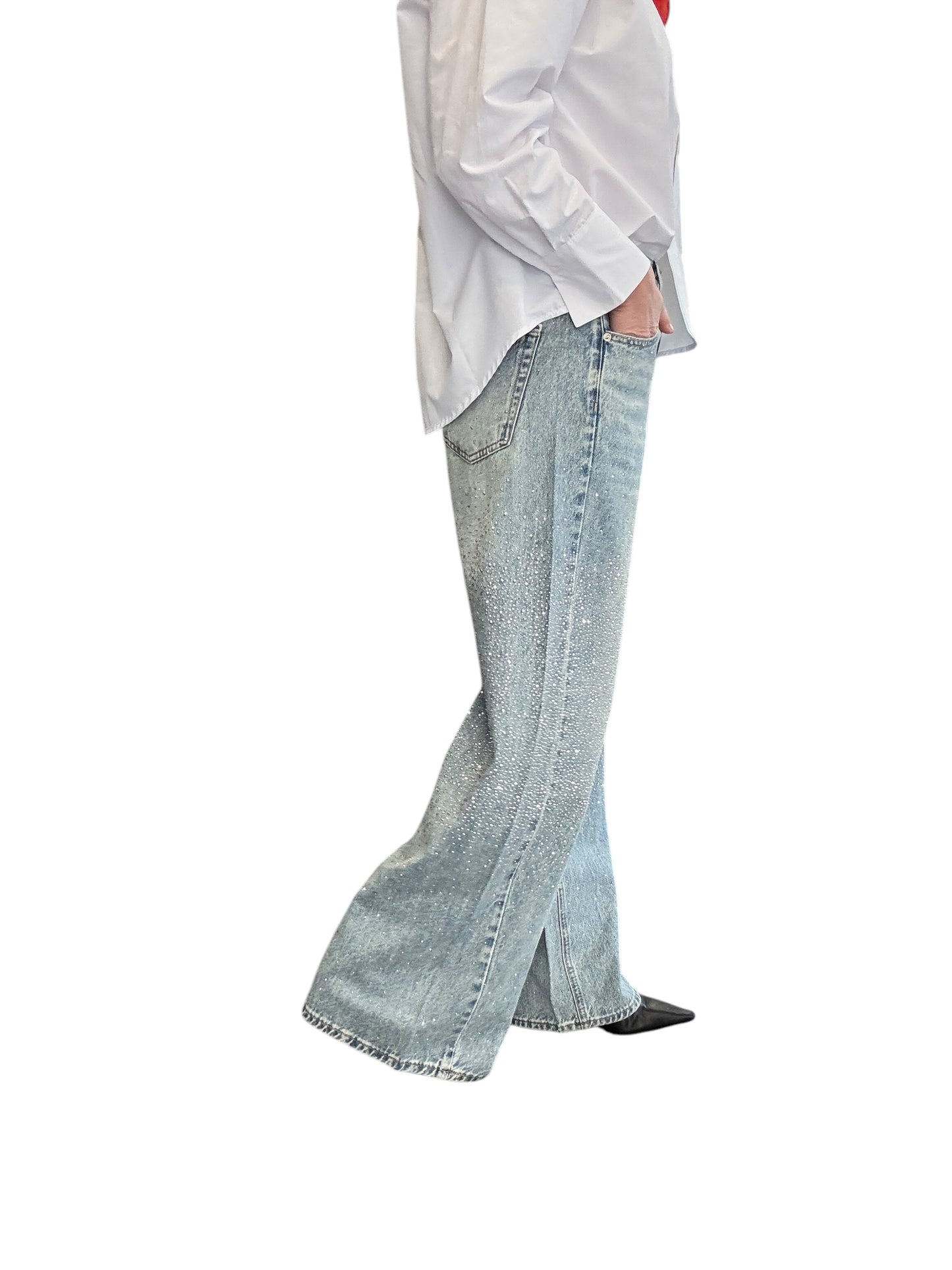 JEANS STRASS VITA MEDIA SUSY MIX
