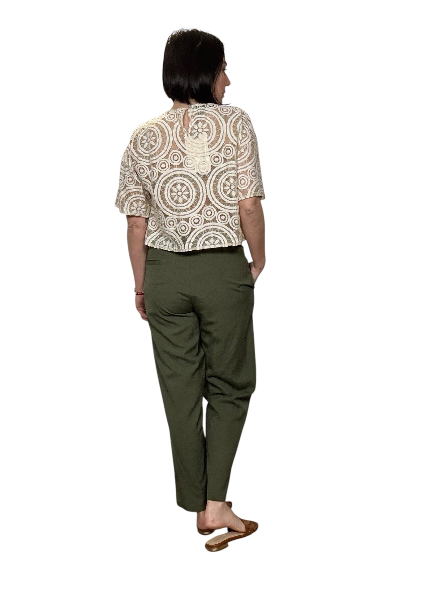 PANTALONE CARROT MISTO LINO VICOLO