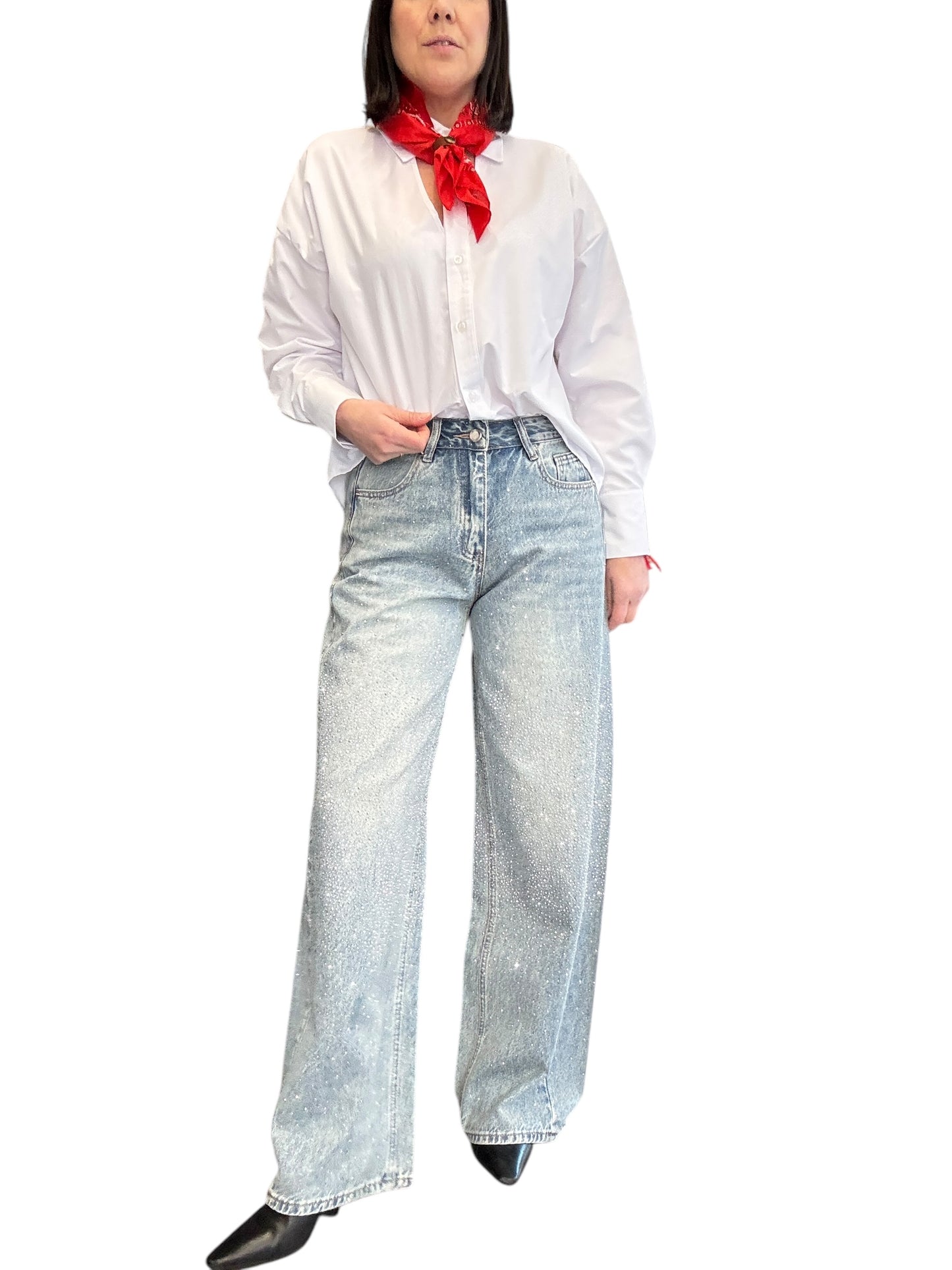 JEANS STRASS VITA MEDIA SUSY MIX