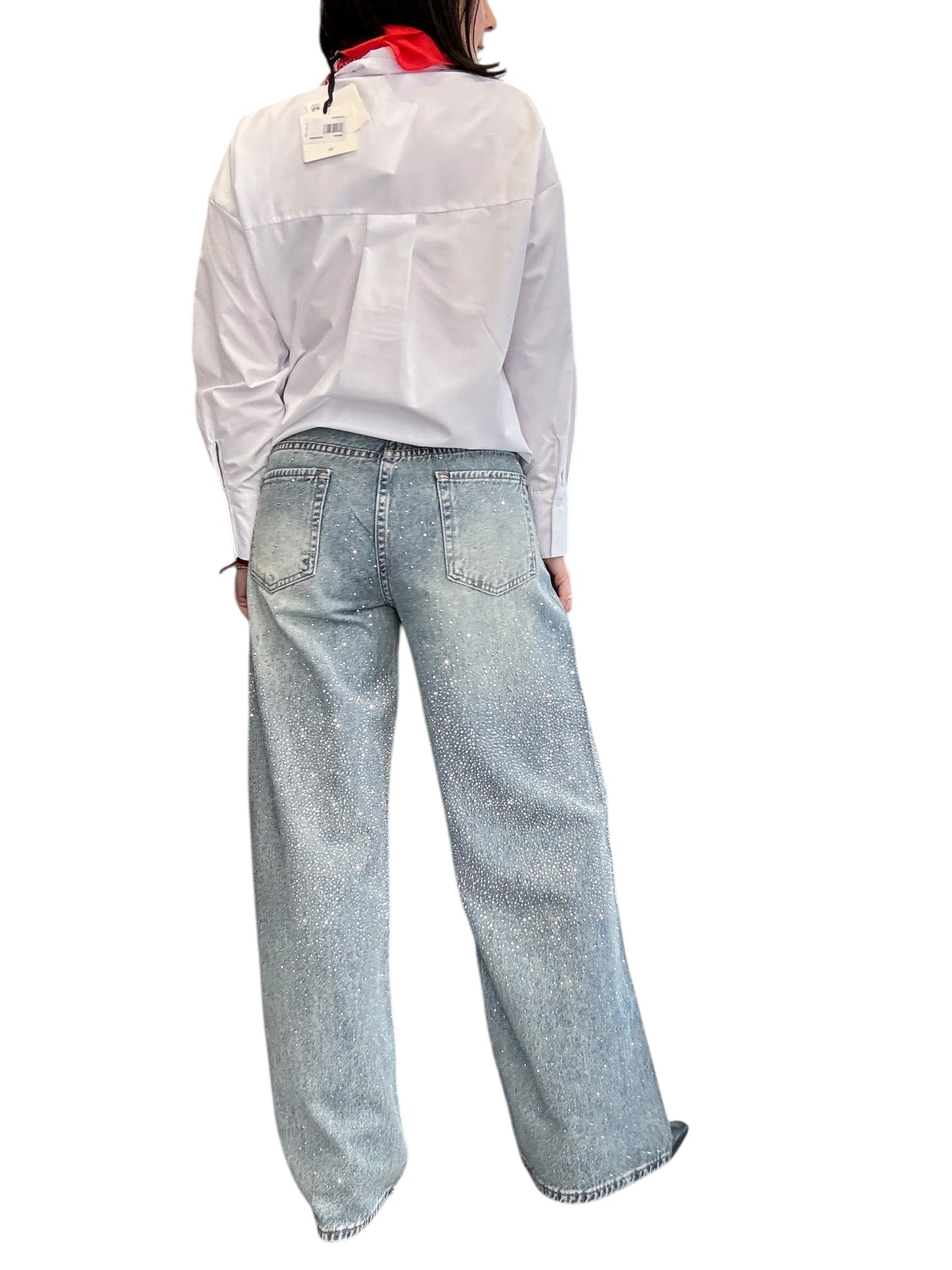 JEANS STRASS VITA MEDIA SUSY MIX