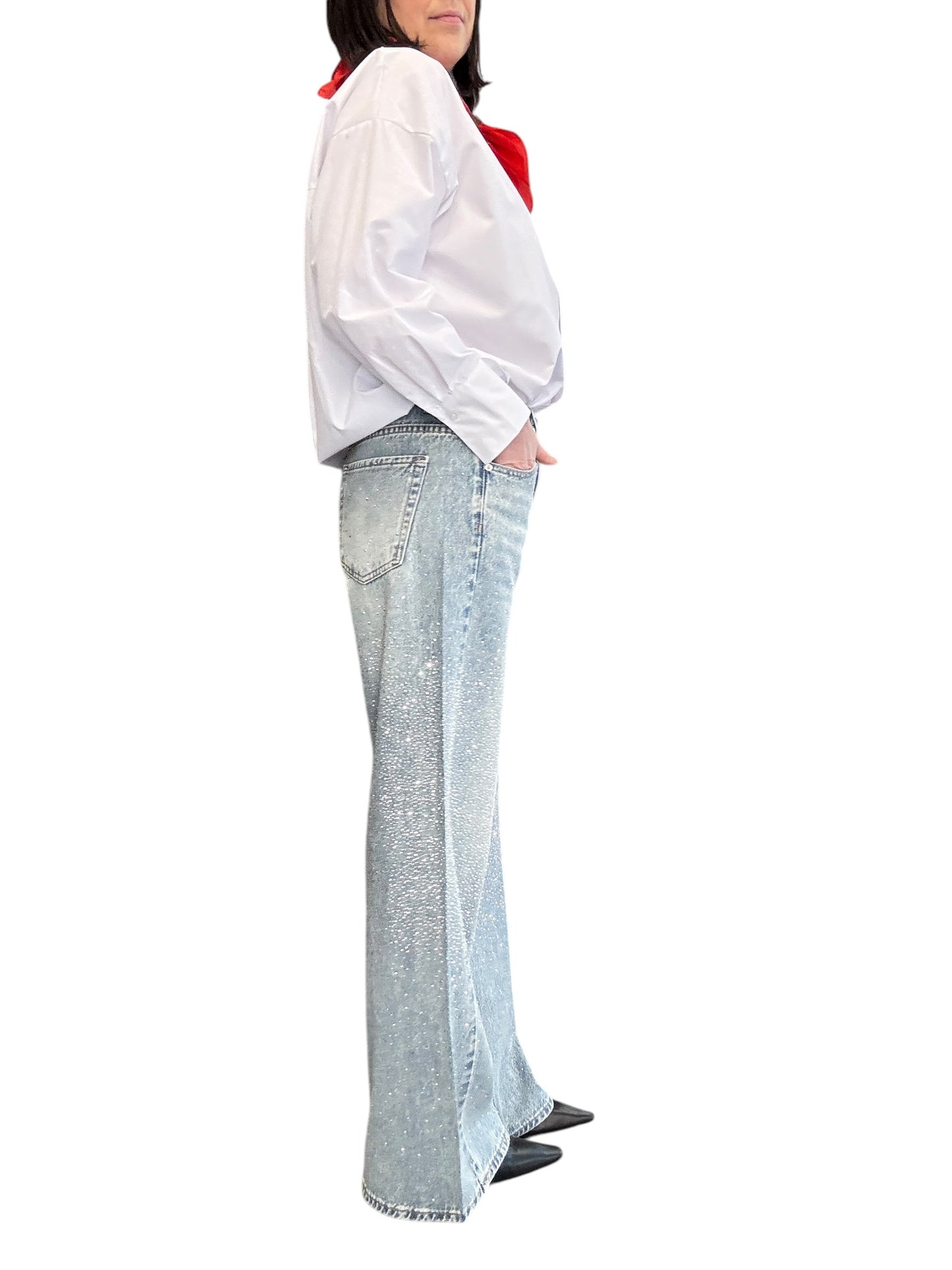JEANS STRASS VITA MEDIA SUSY MIX