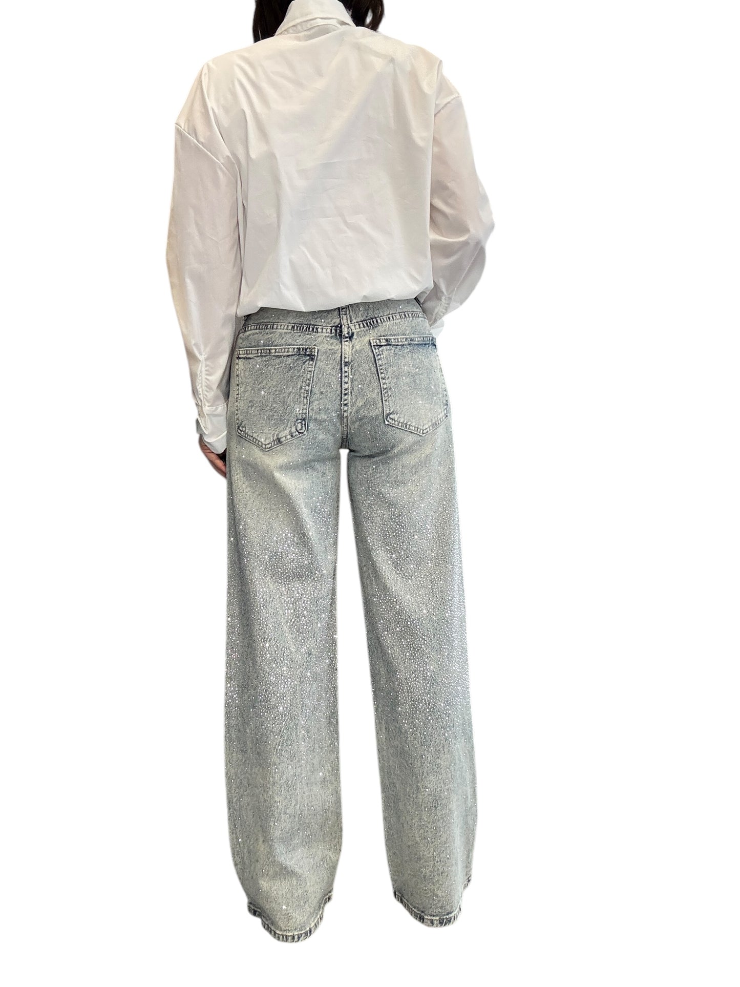 JEANS STRASS A VITA ALTA SUSY MIX