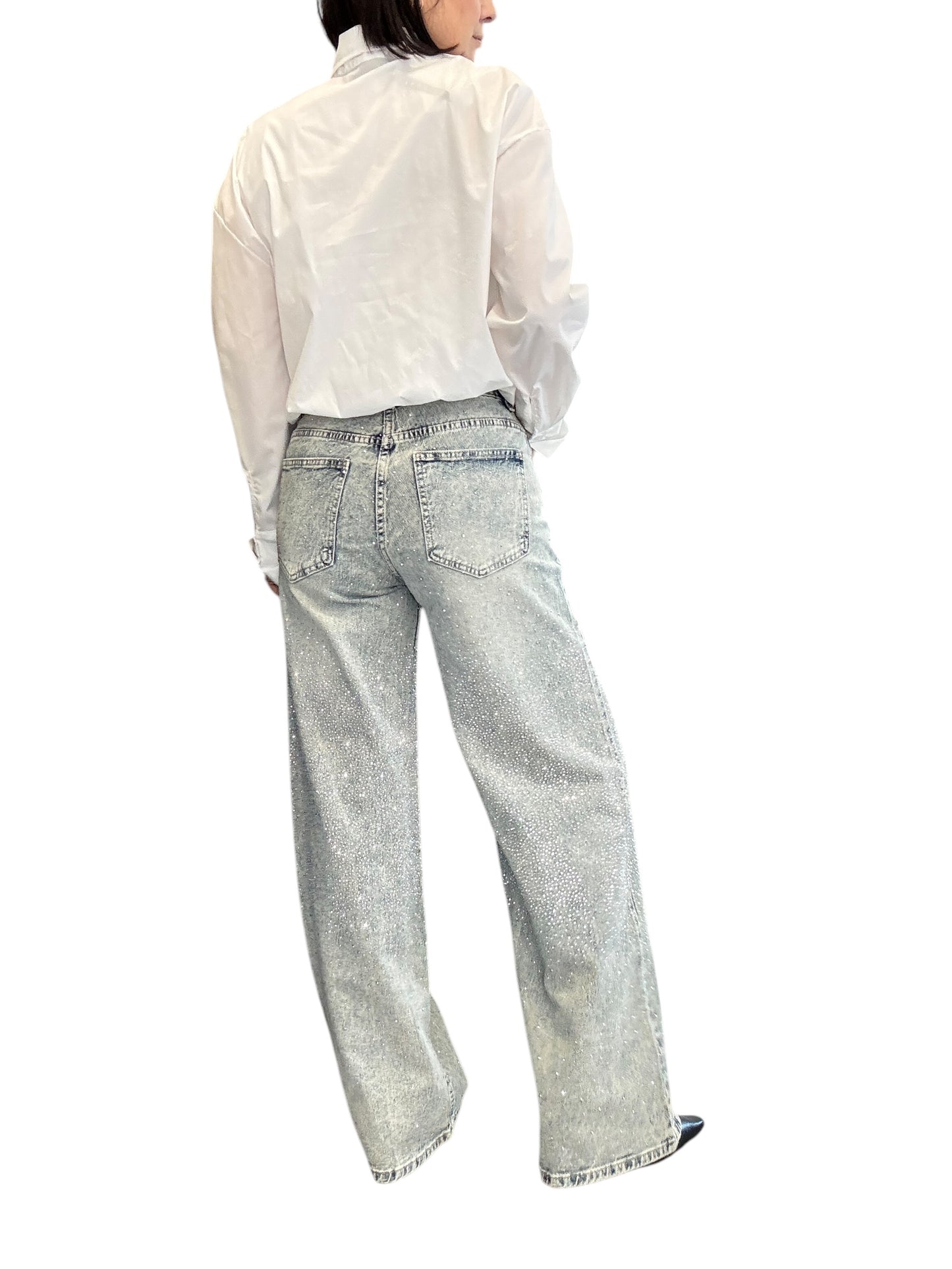 JEANS STRASS A VITA ALTA SUSY MIX