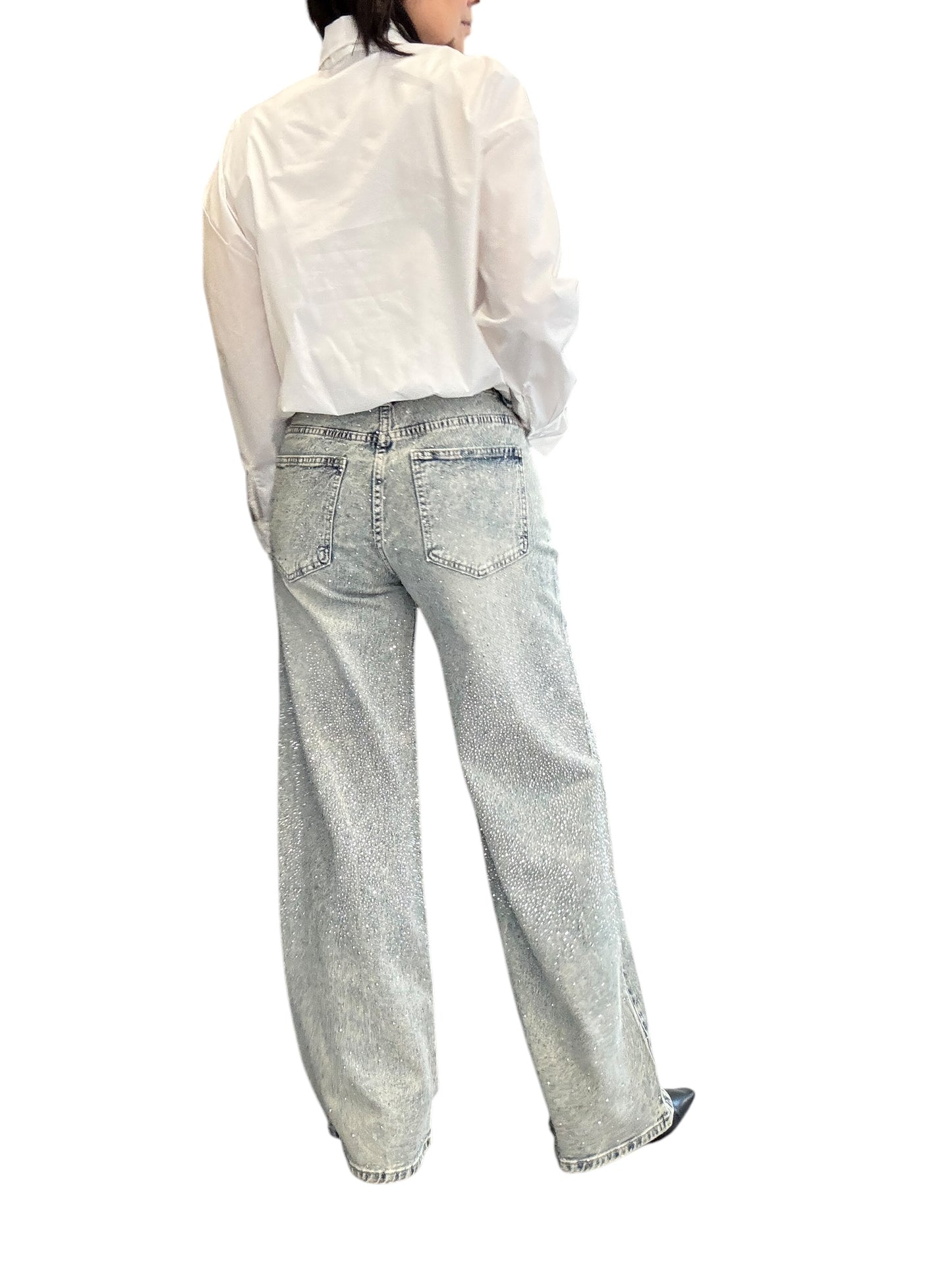 JEANS STRASS A VITA ALTA SUSY MIX