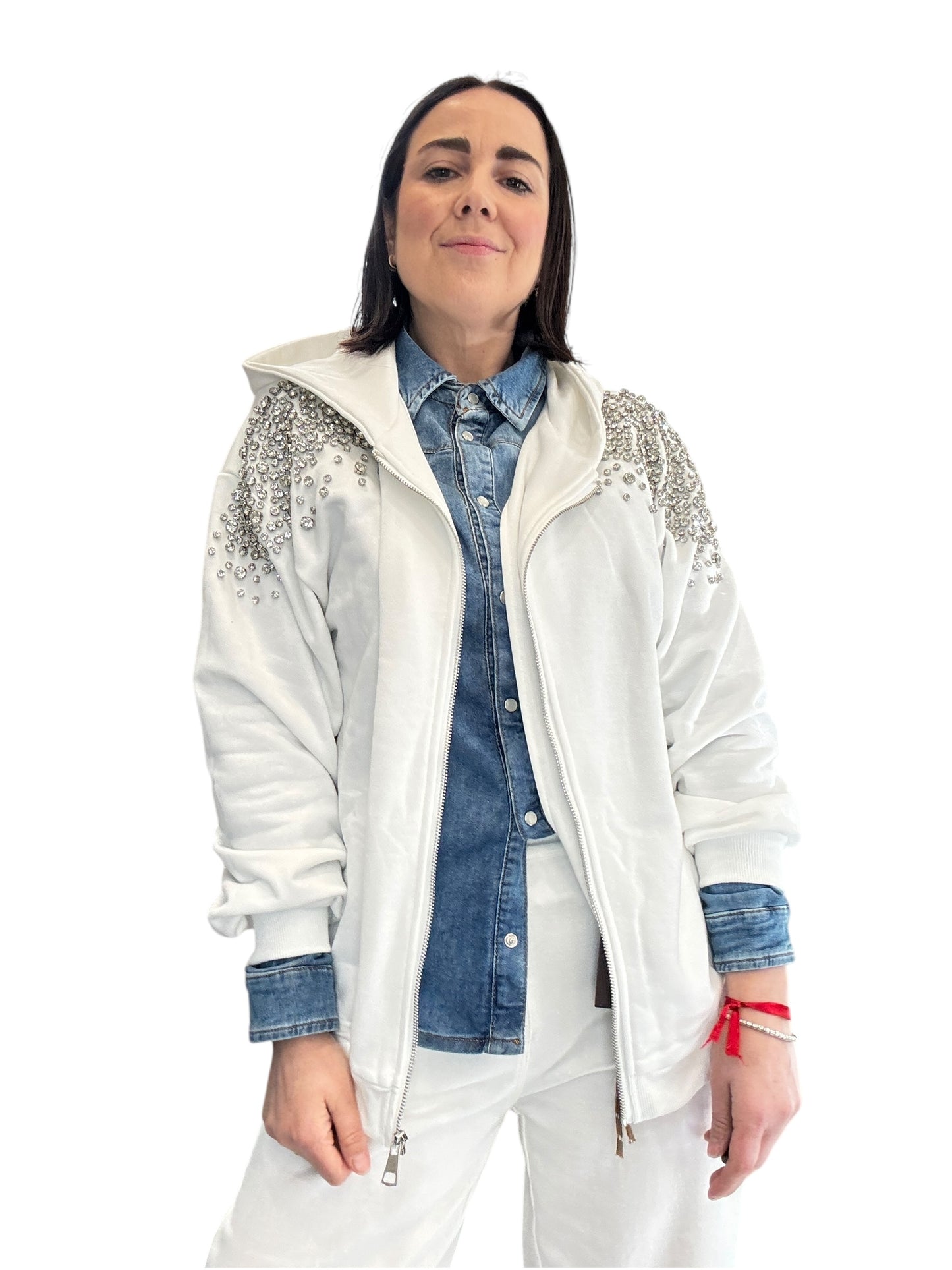 FELPA STRASS SUSY MIX