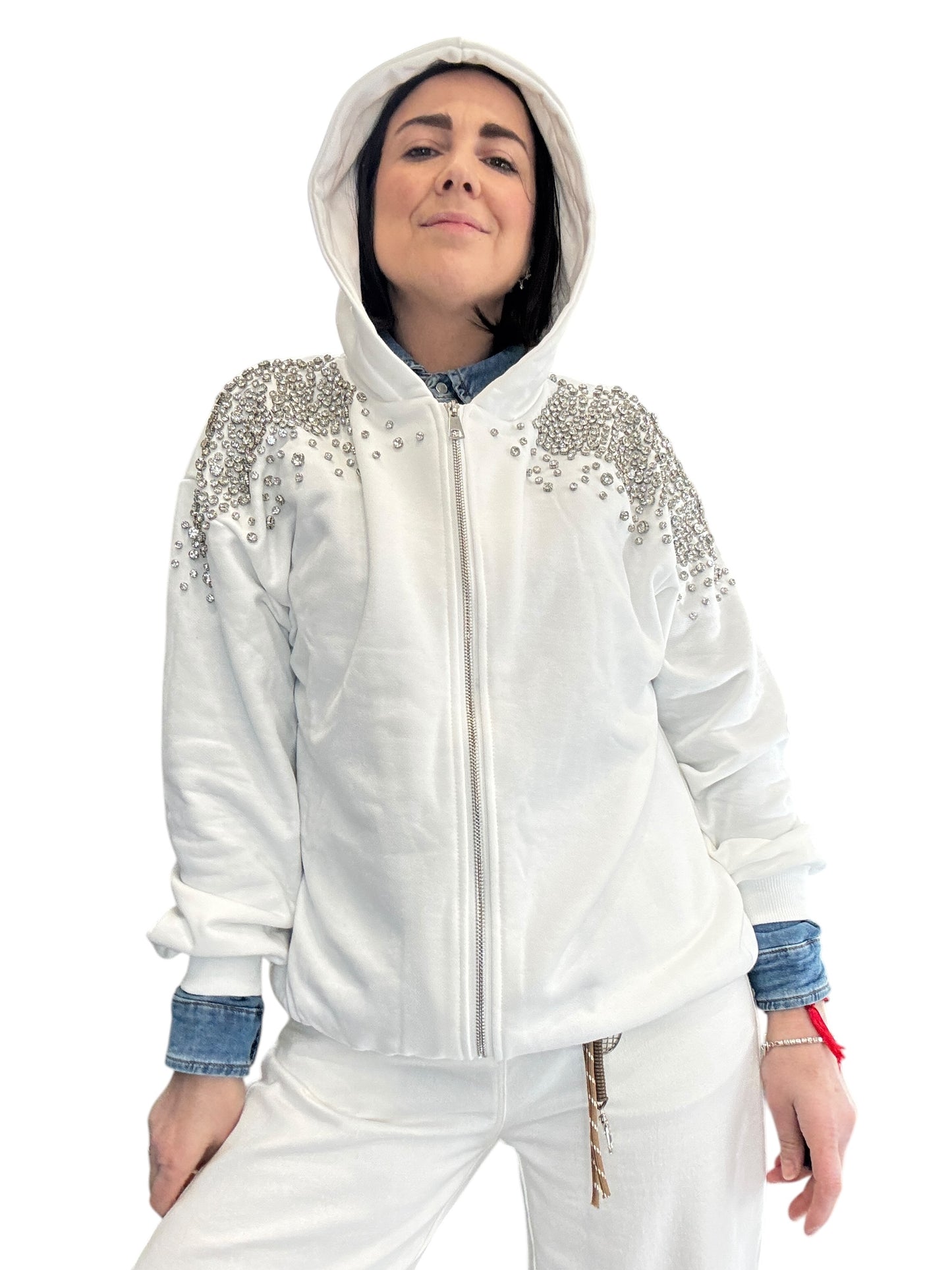 FELPA STRASS SUSY MIX