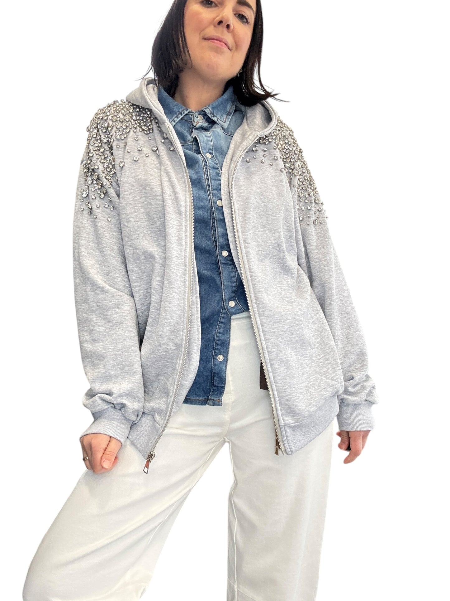 FELPA STRASS SUSY MIX