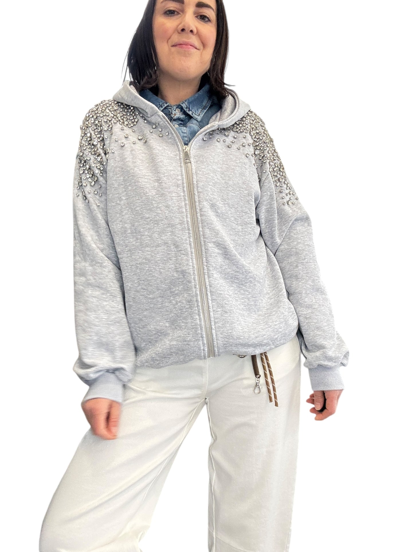 FELPA STRASS SUSY MIX