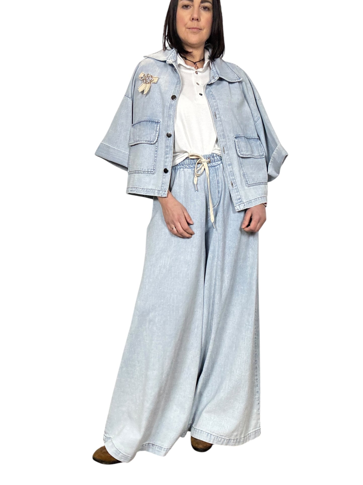 JEANS IN CHAMBRAY SUSY MIX