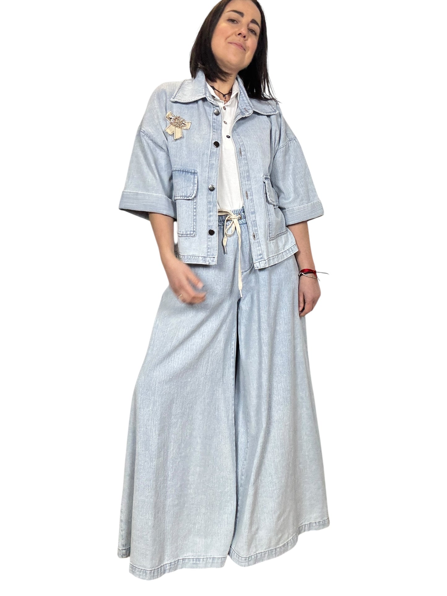 JEANS IN CHAMBRAY SUSY MIX