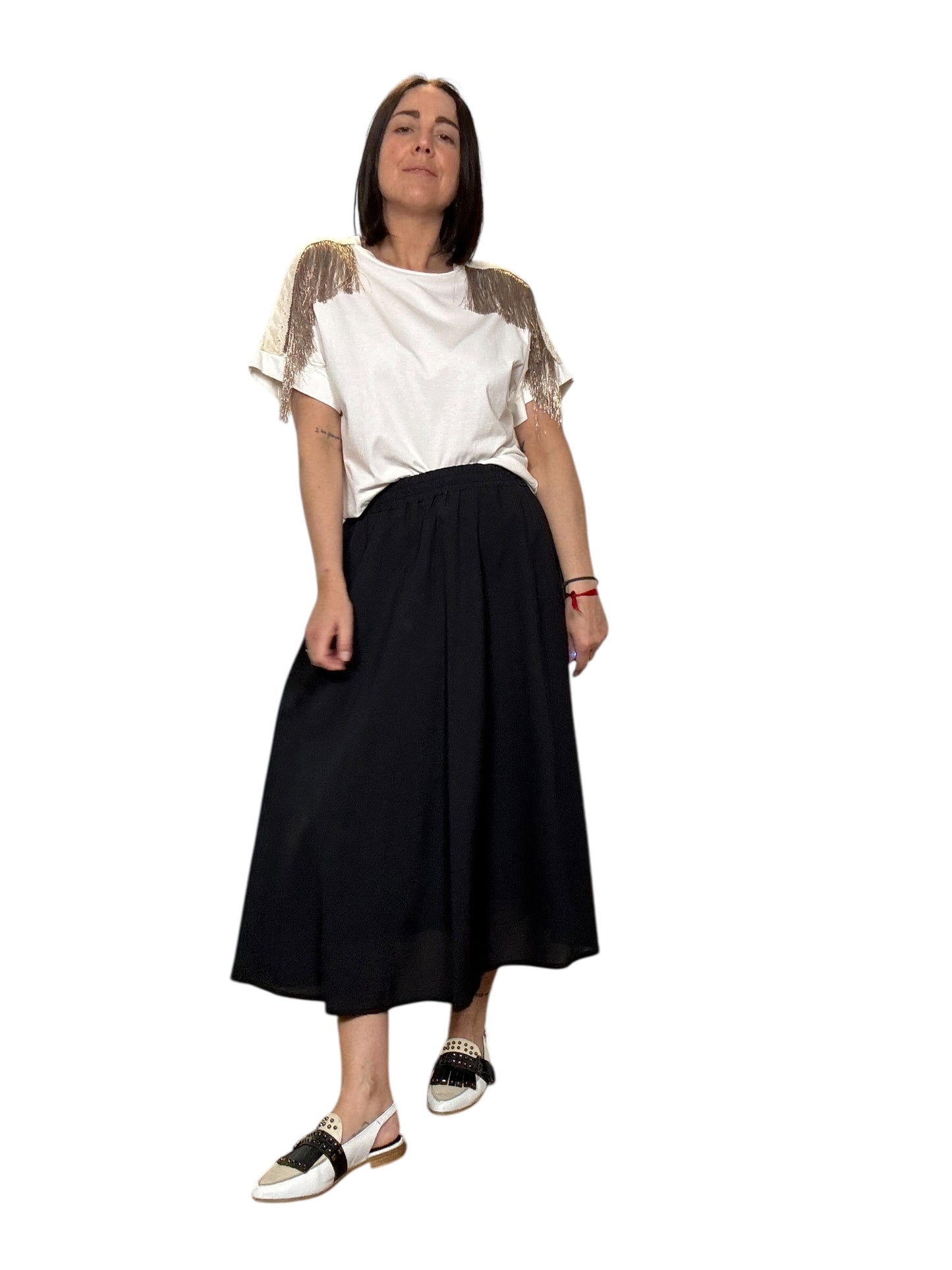 T-SHIRT FRANGETTE SPALLE HAVEONE