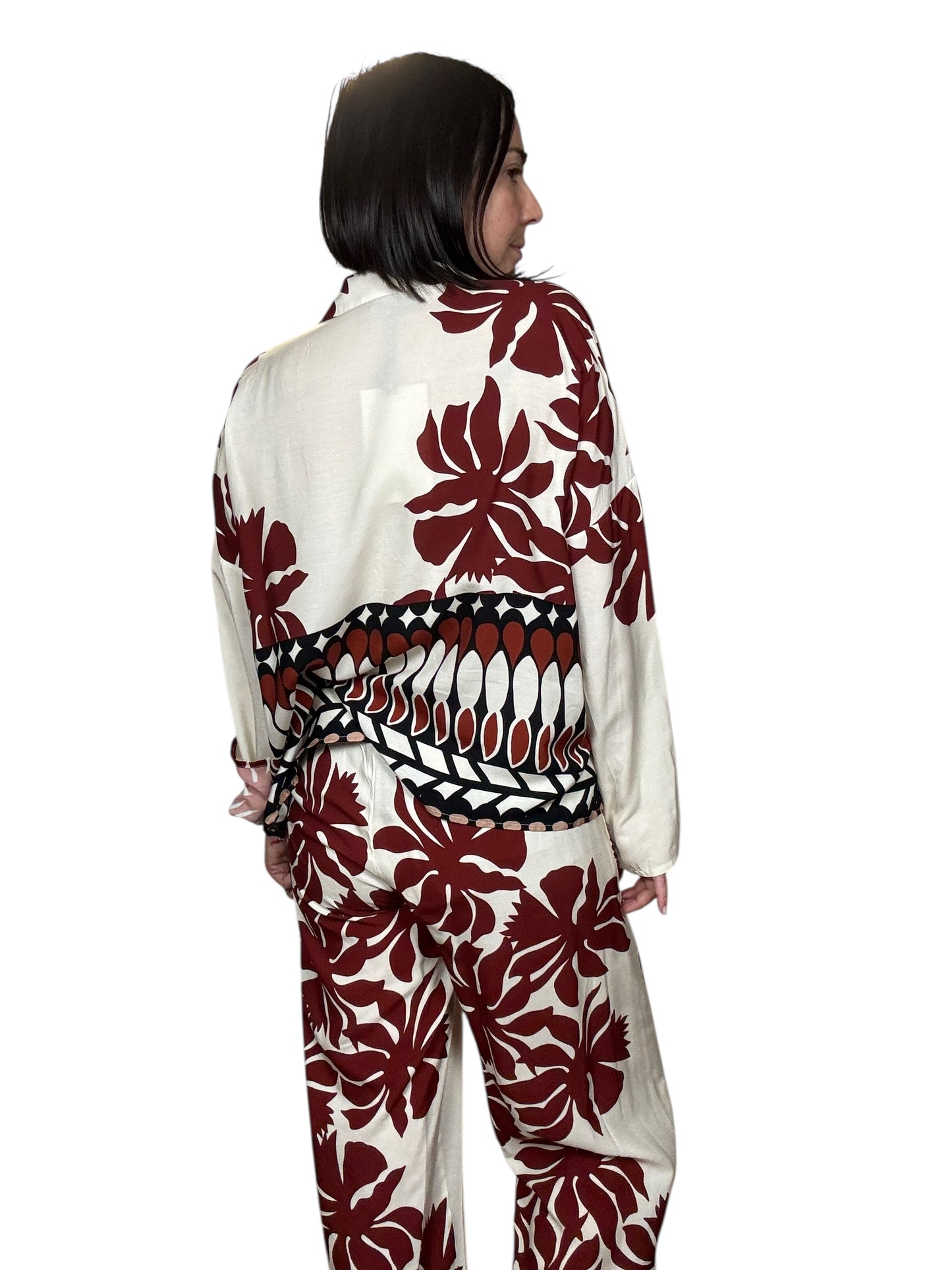 CAMICIA STAMPA ETNICA INDIA HAVEONE