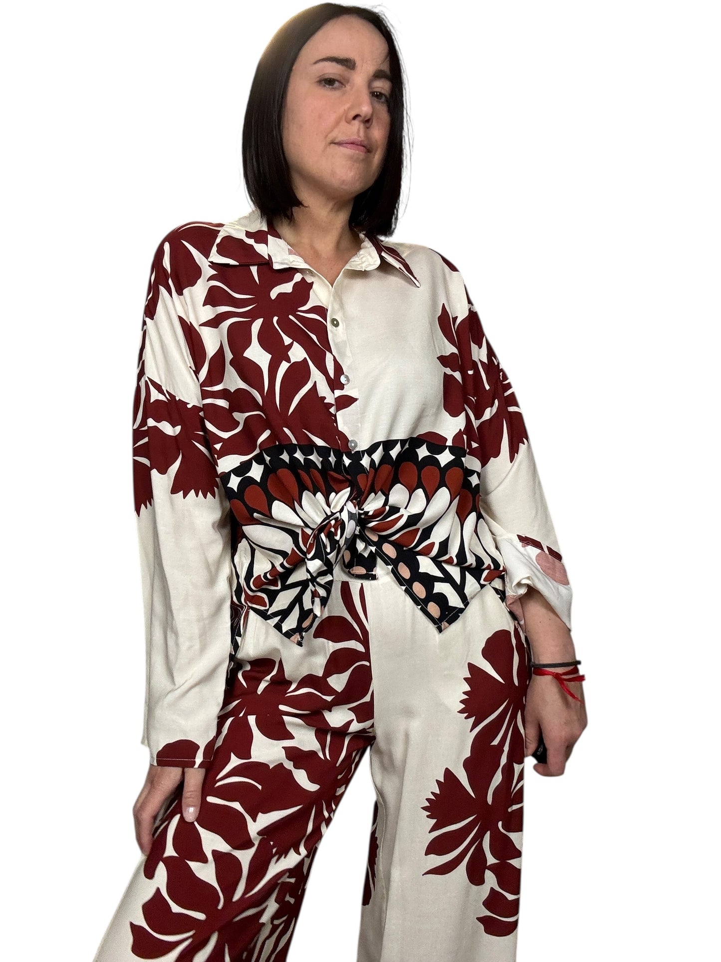 CAMICIA STAMPA ETNICA INDIA HAVEONE