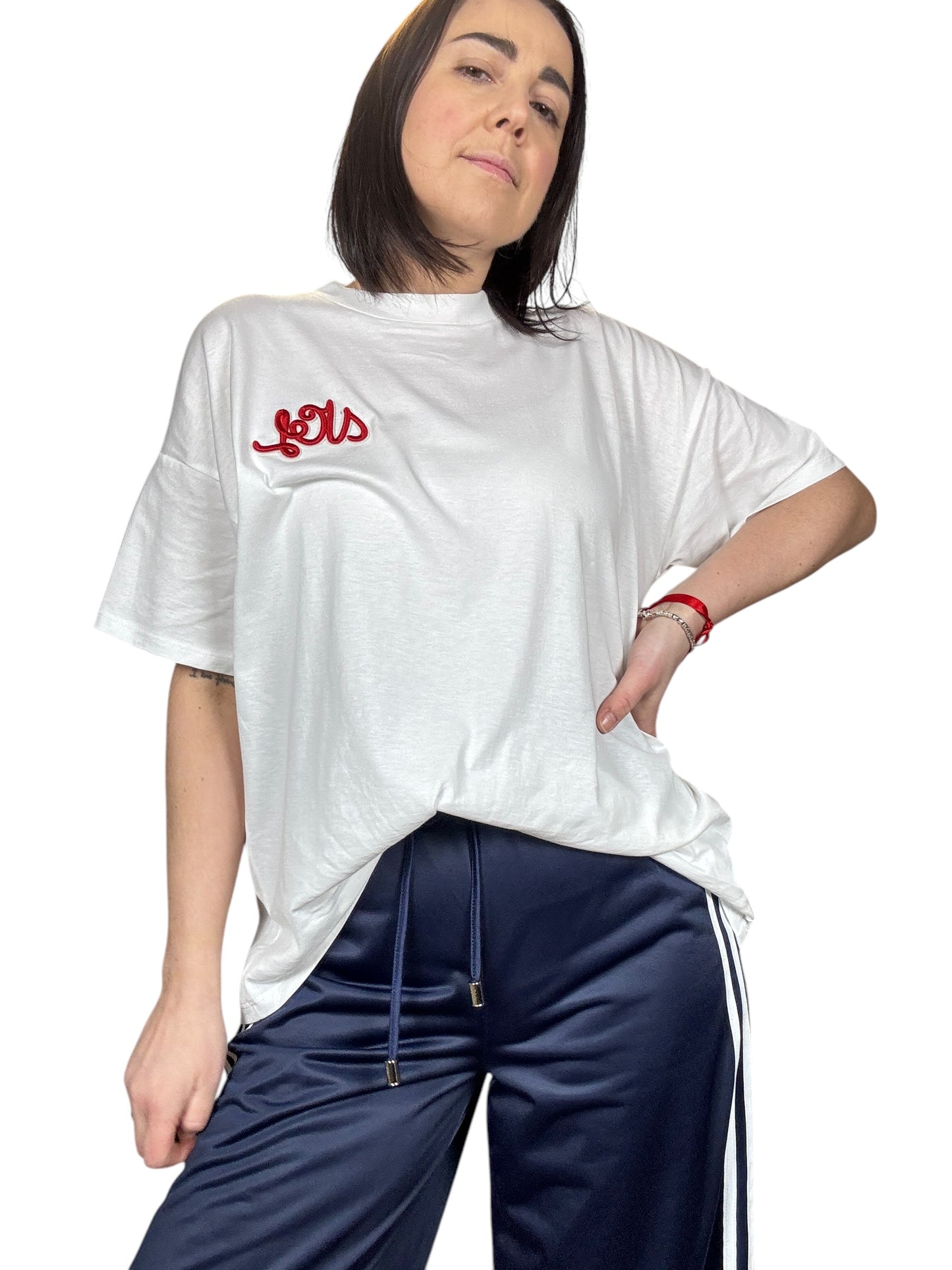 T-SHIRT LOGO RICAMATO