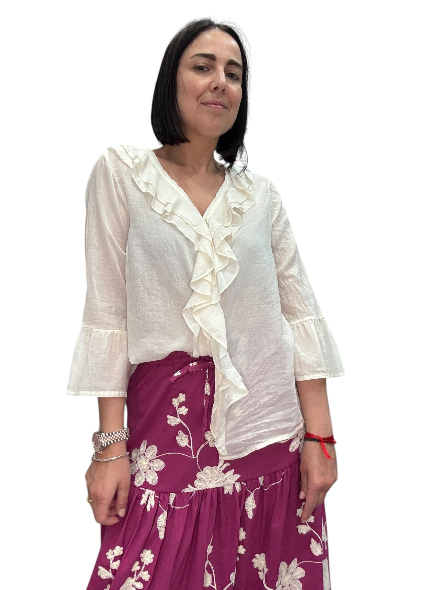 CAMICIA VOLANT COLLO SUSY MIX