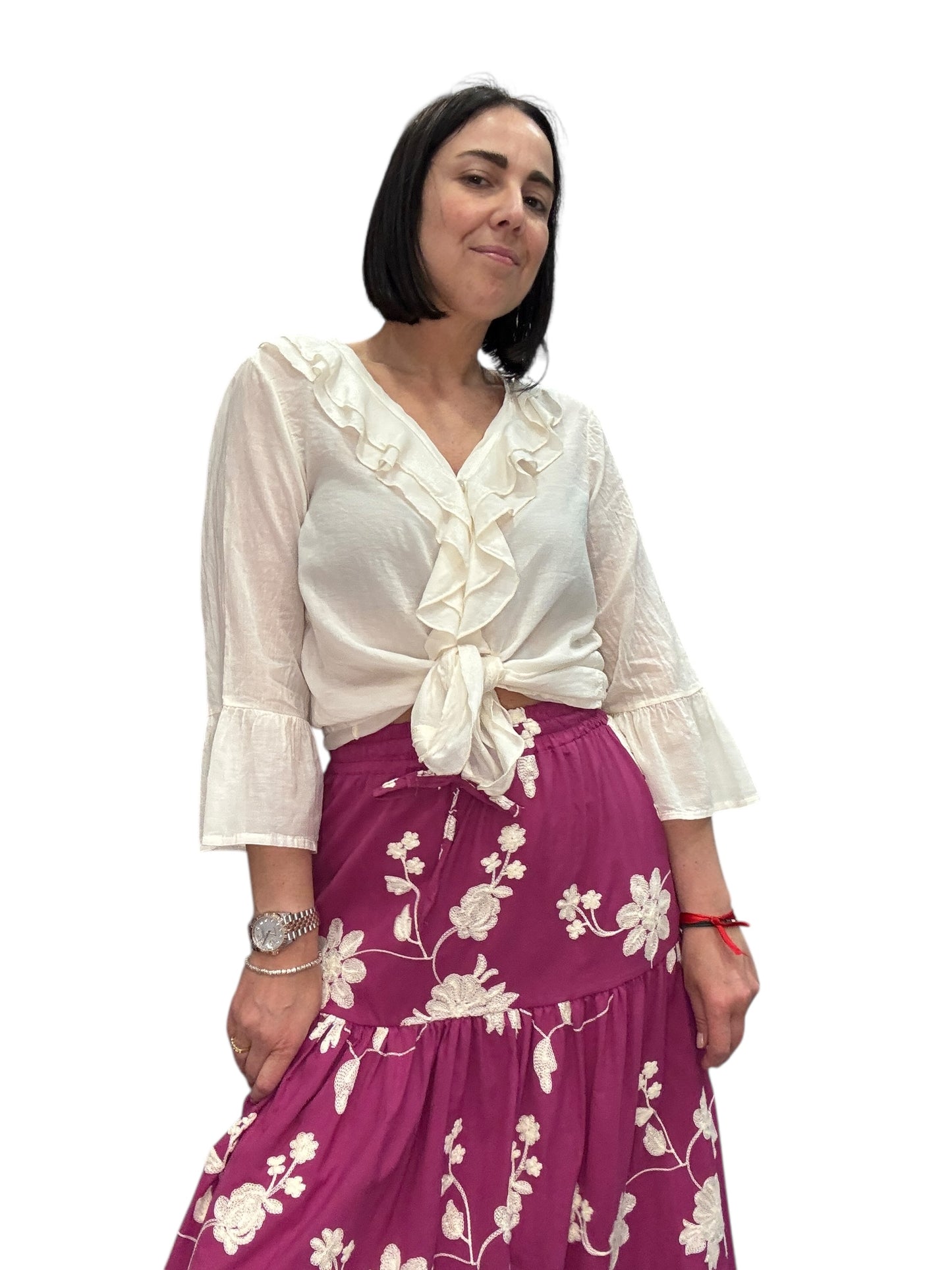 CAMICIA VOLANT COLLO SUSY MIX