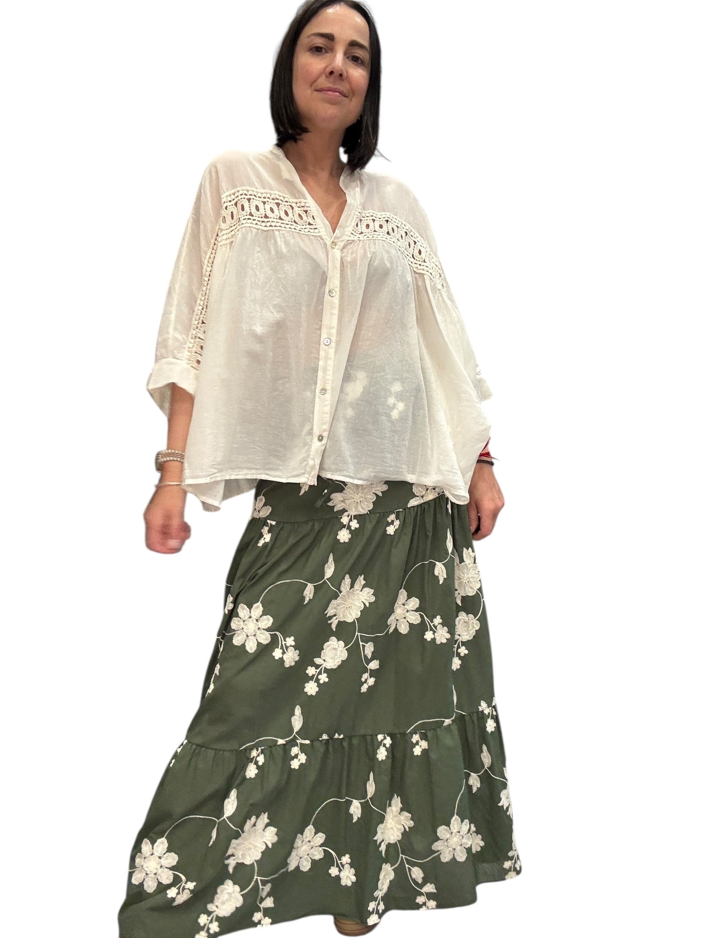 CAMICIA MANICA A KIMONO OVER SUSY MIX