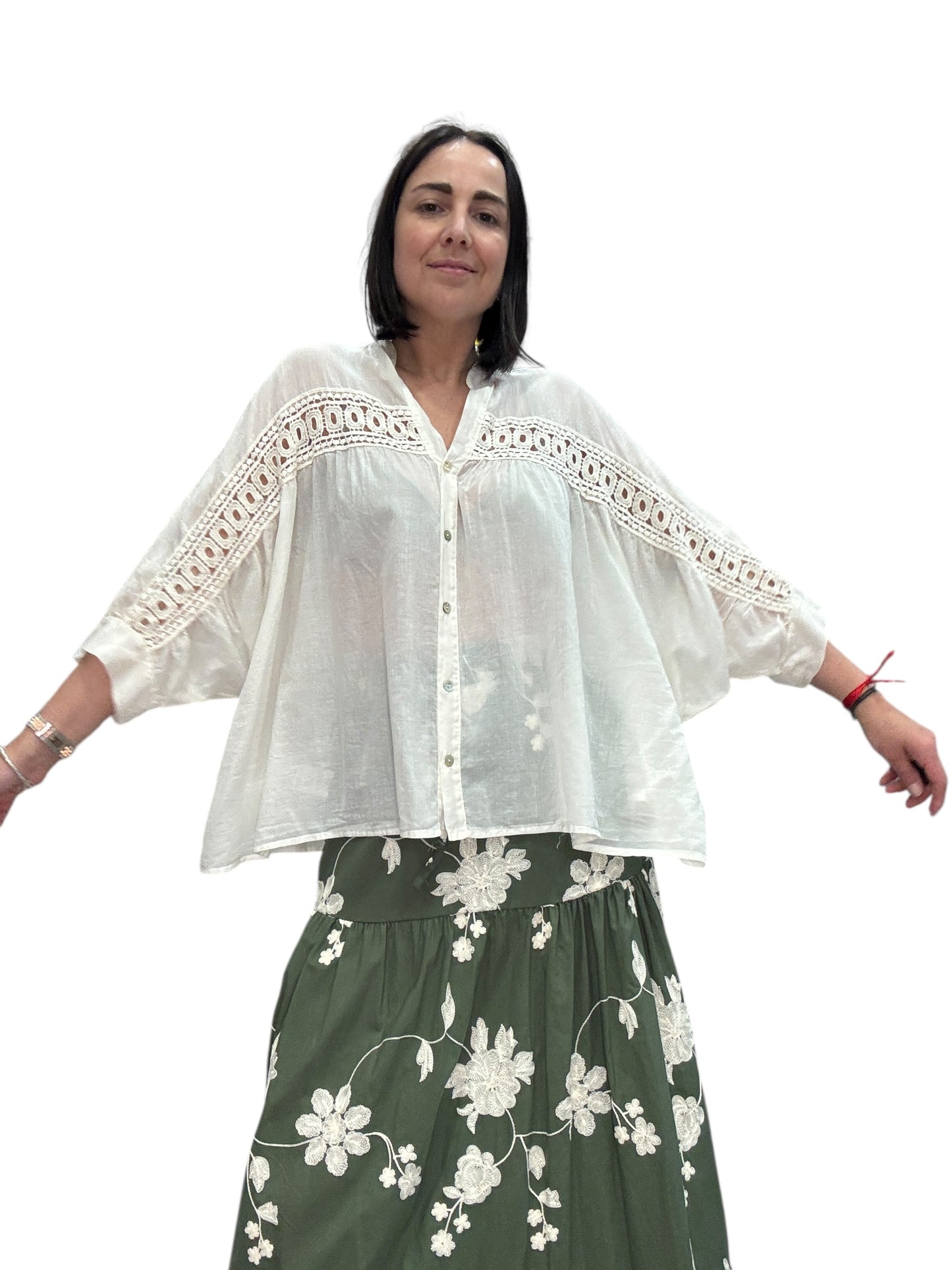 CAMICIA MANICA A KIMONO OVER SUSY MIX