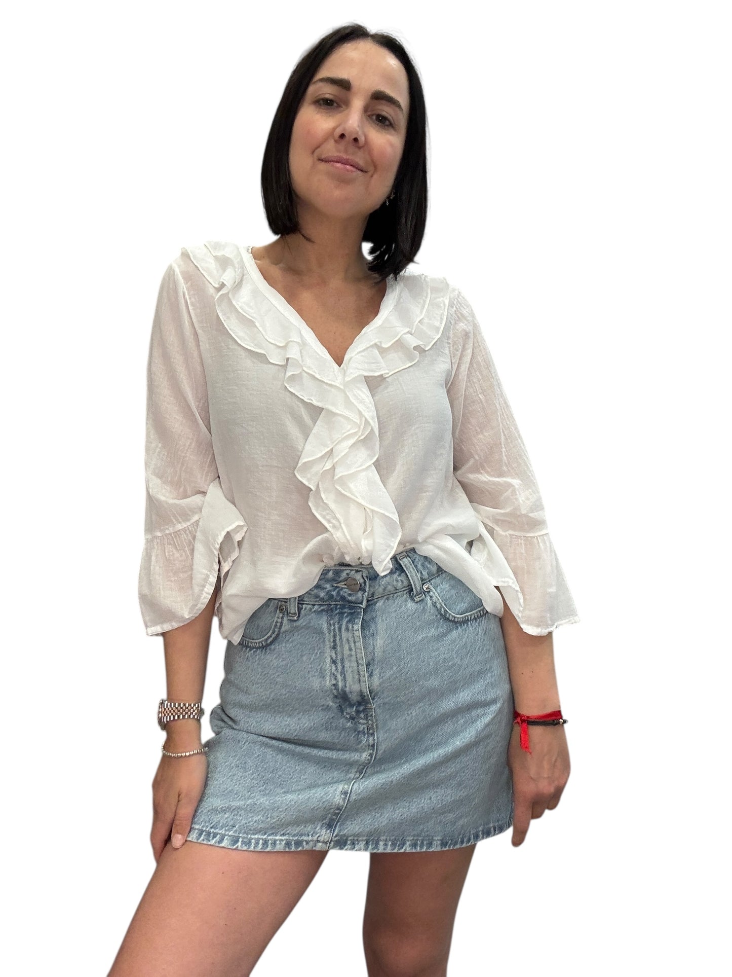 CAMICIA VOLANT COLLO SUSY MIX