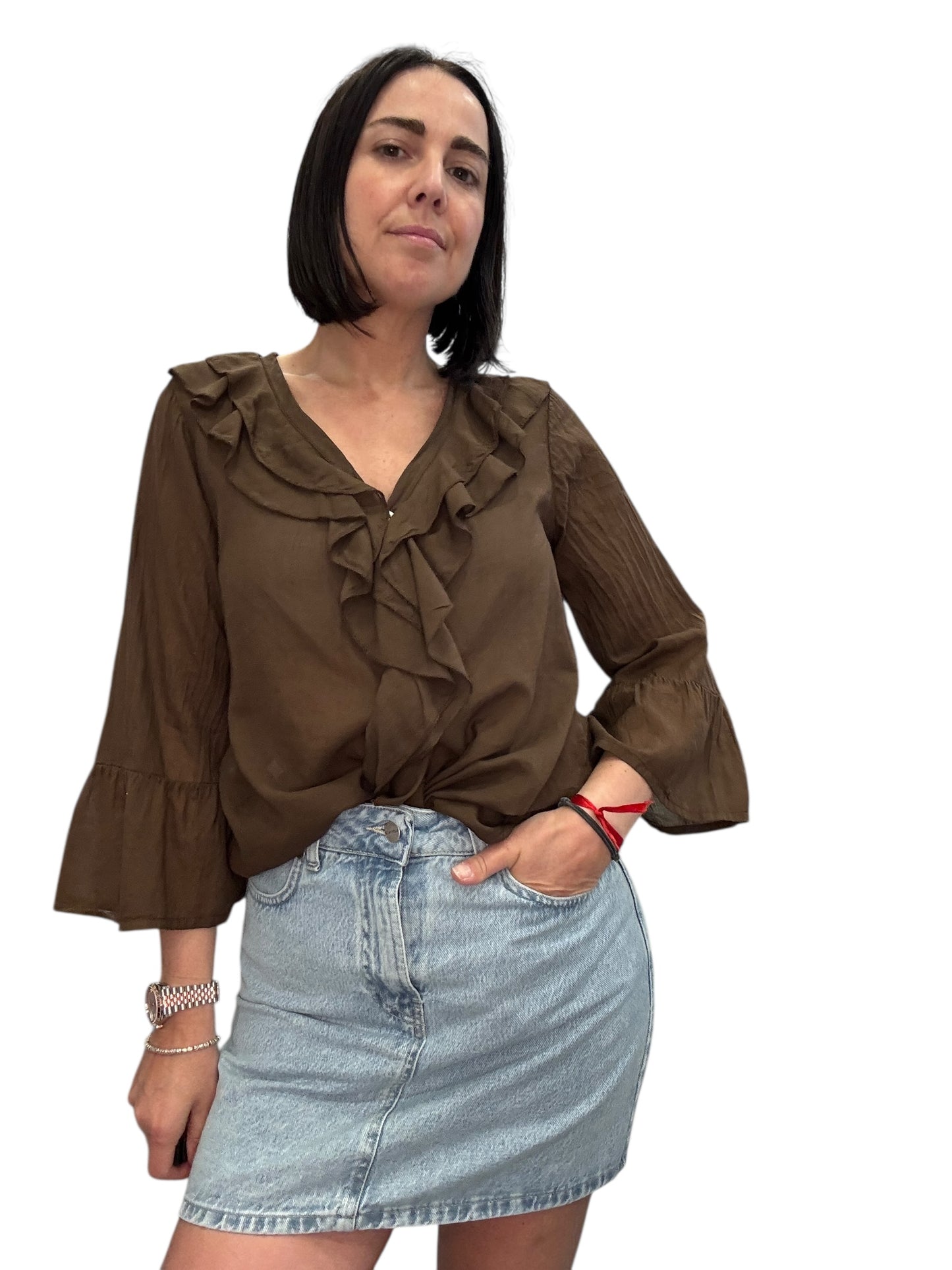 CAMICIA VOLANT COLLO SUSY MIX