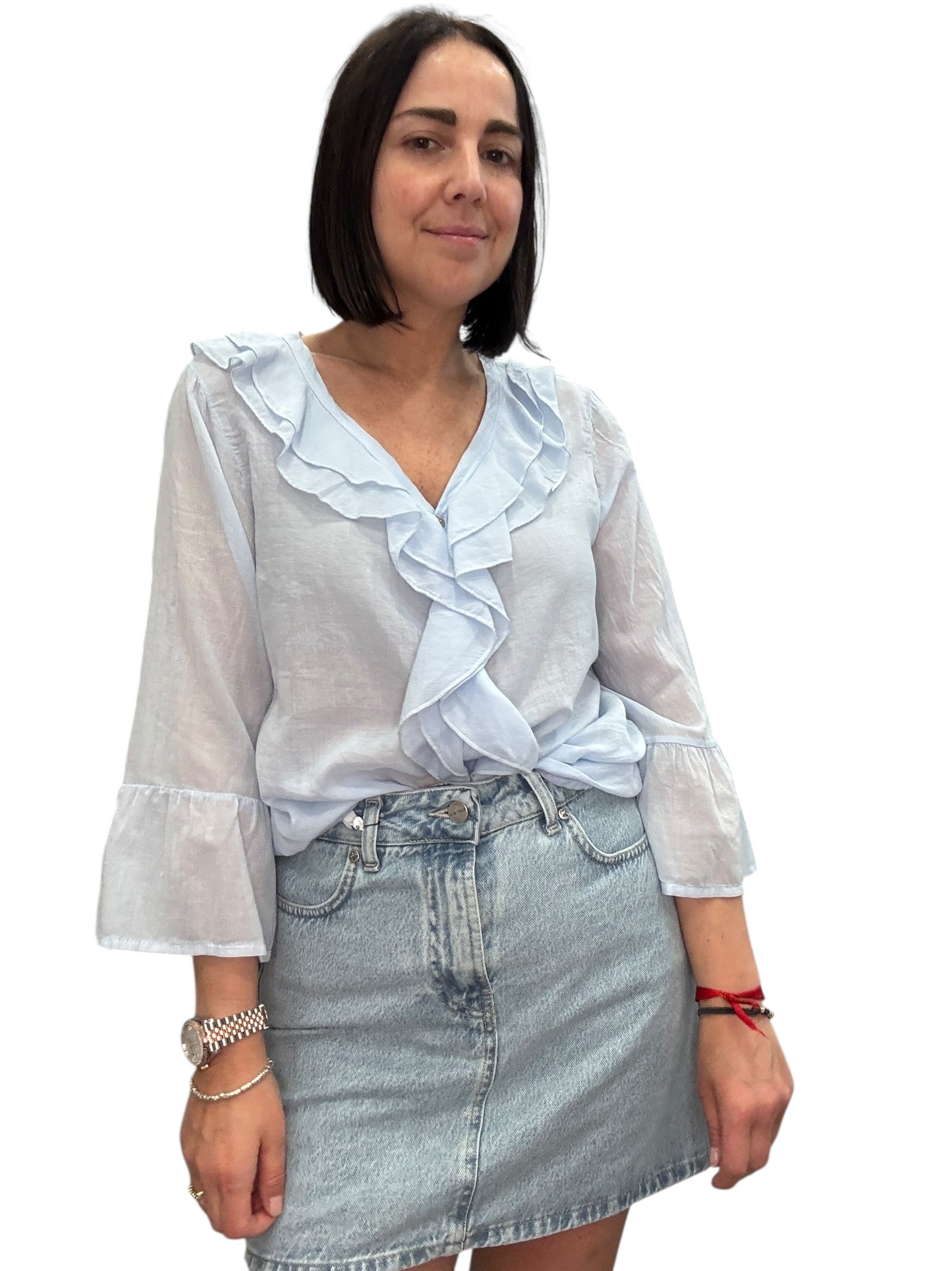 CAMICIA VOLANT COLLO SUSY MIX