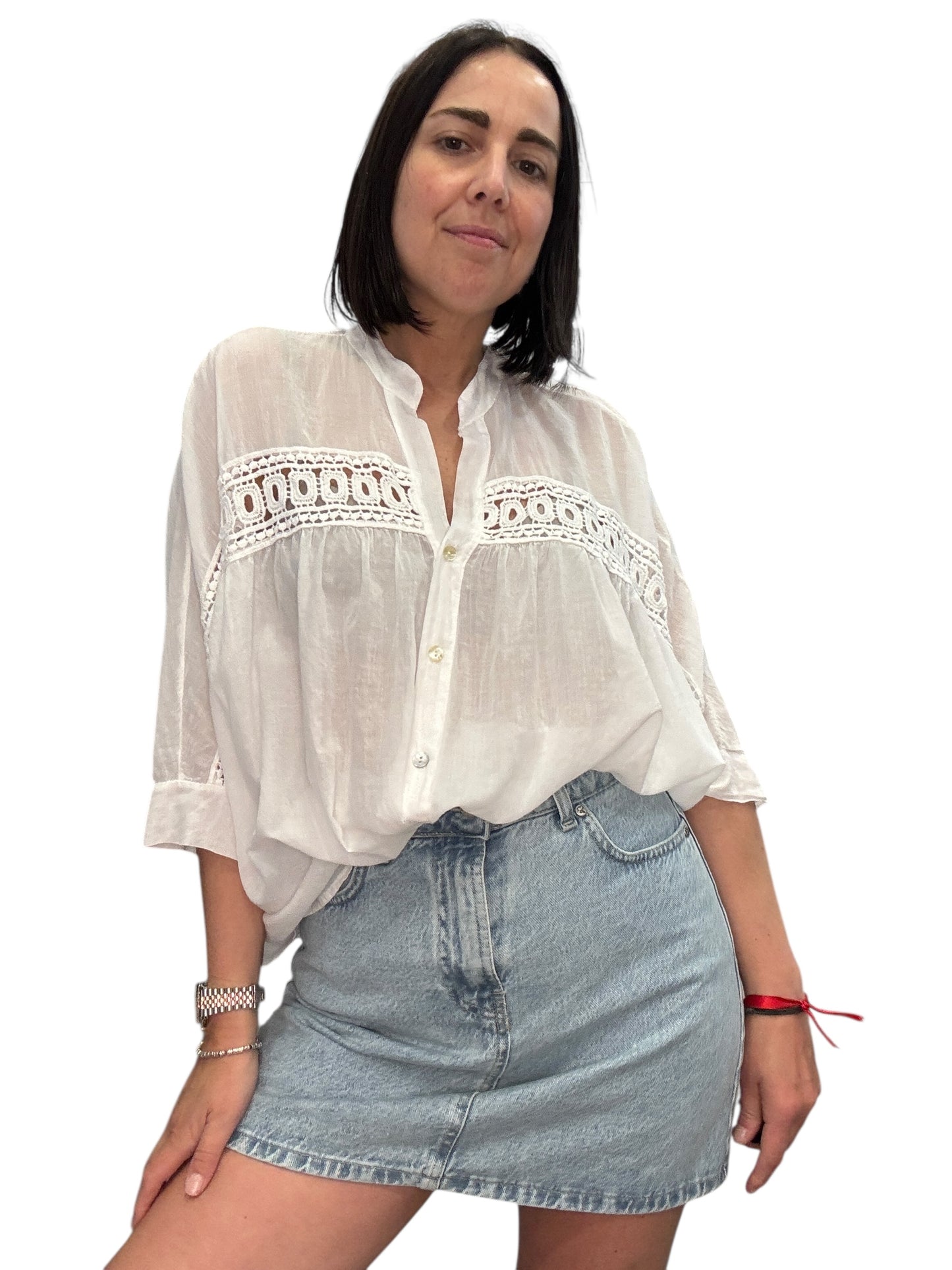 CAMICIA MANICA A KIMONO OVER SUSY MIX