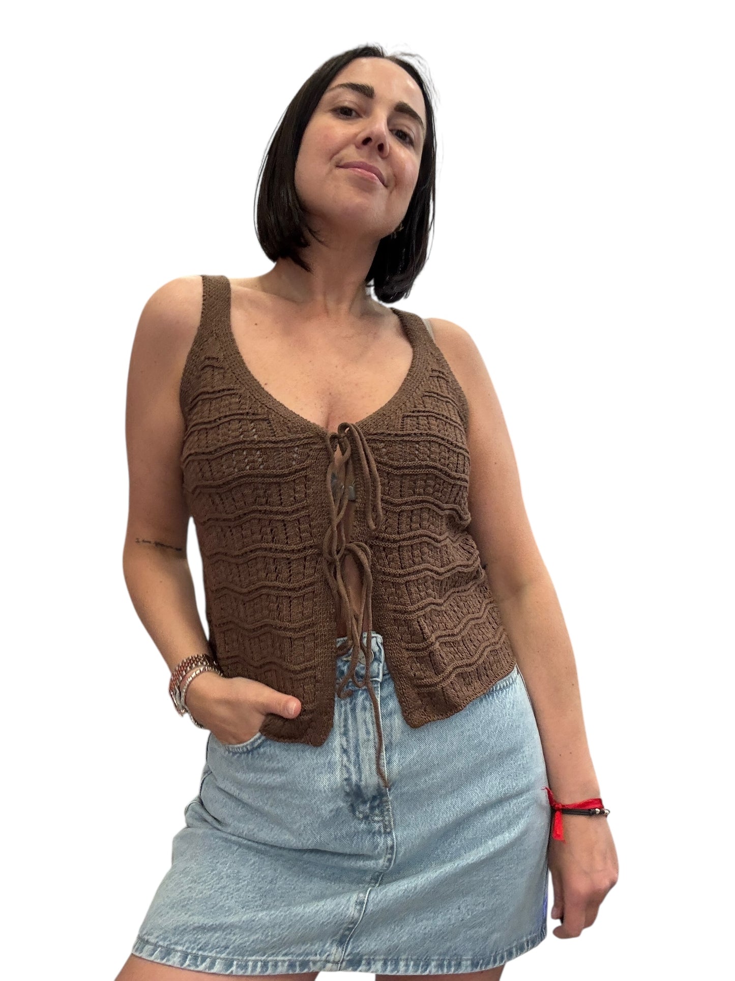 TOP CROCHET ALLACCIATO VICOLO