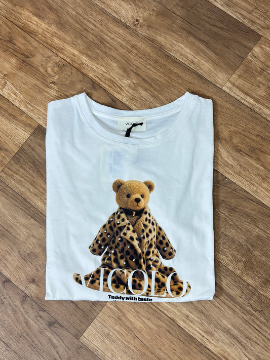T-SHIRT ORSETTO LEOPARDATO VICOLO