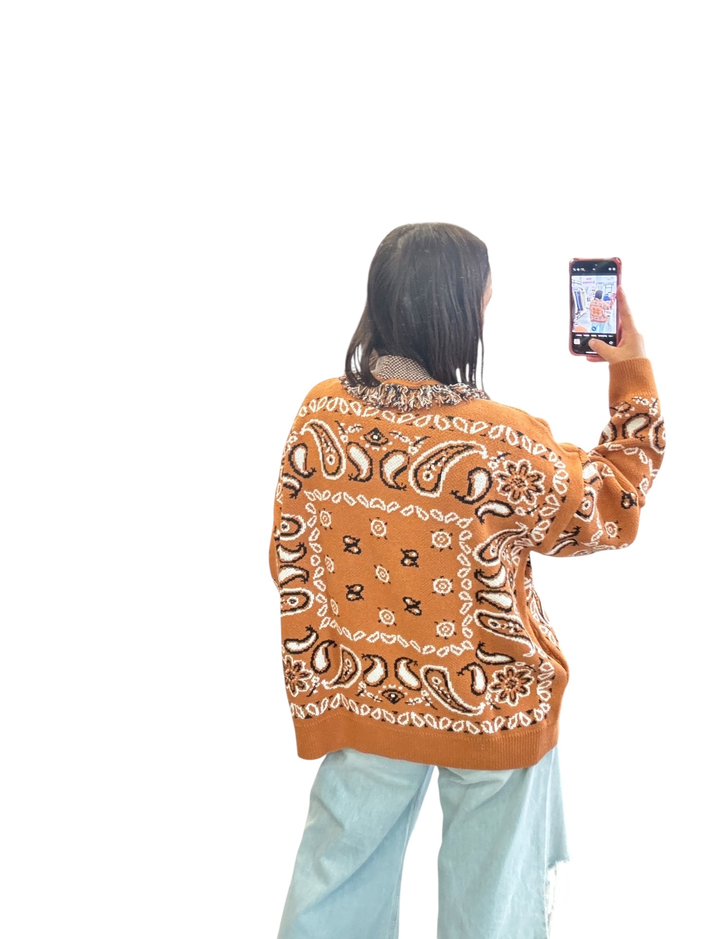 CARDIGAN STAMPA BANDANA MOTEL