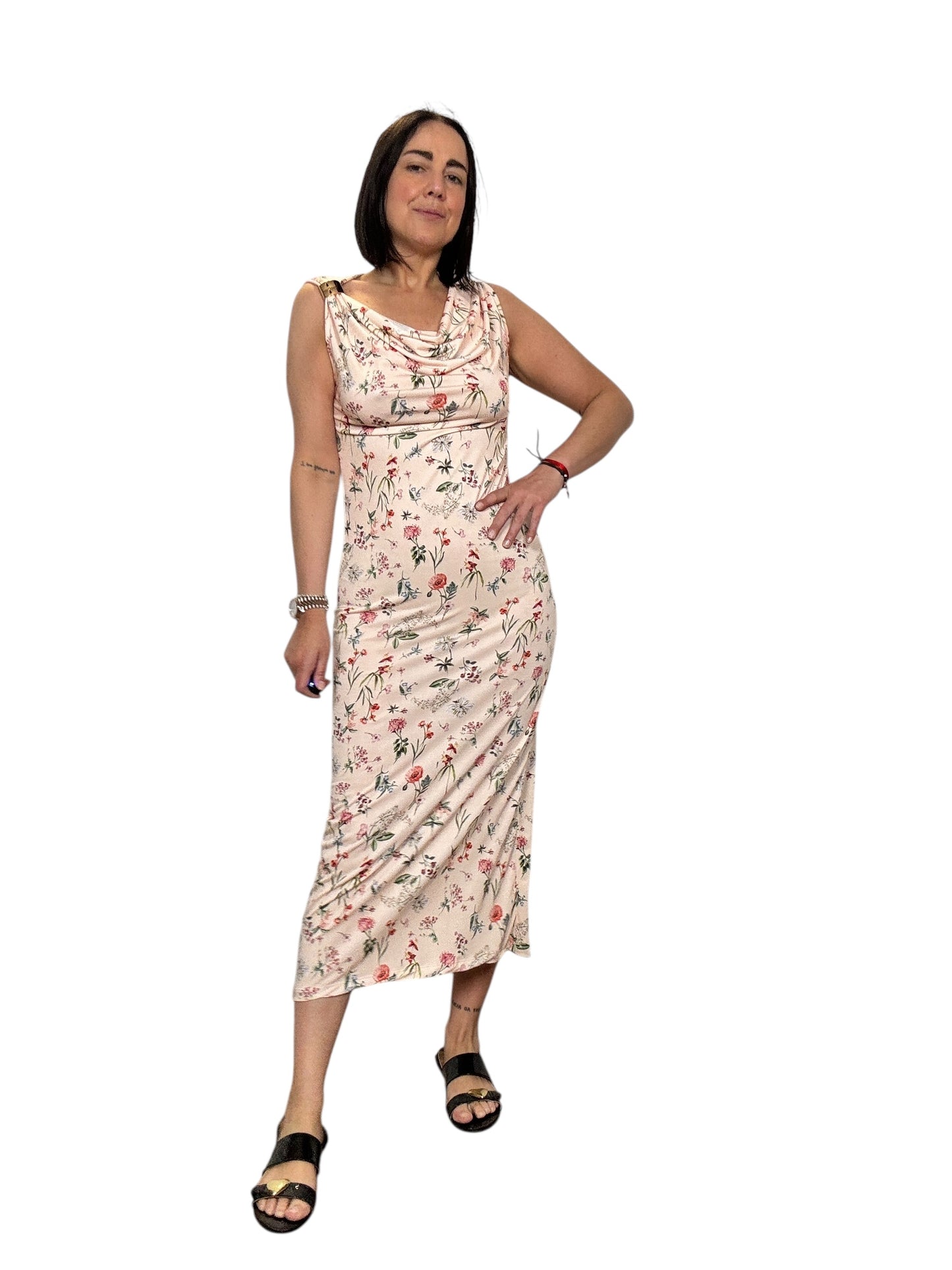 ABITO A FIORI CON ANELLO SUSY MIX