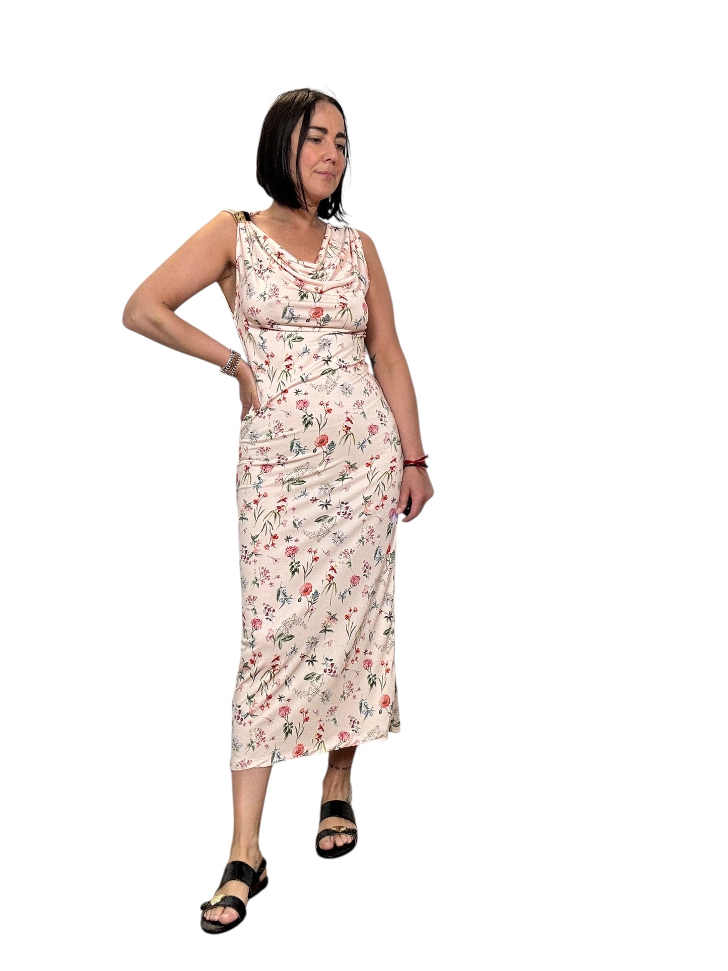 ABITO A FIORI CON ANELLO SUSY MIX