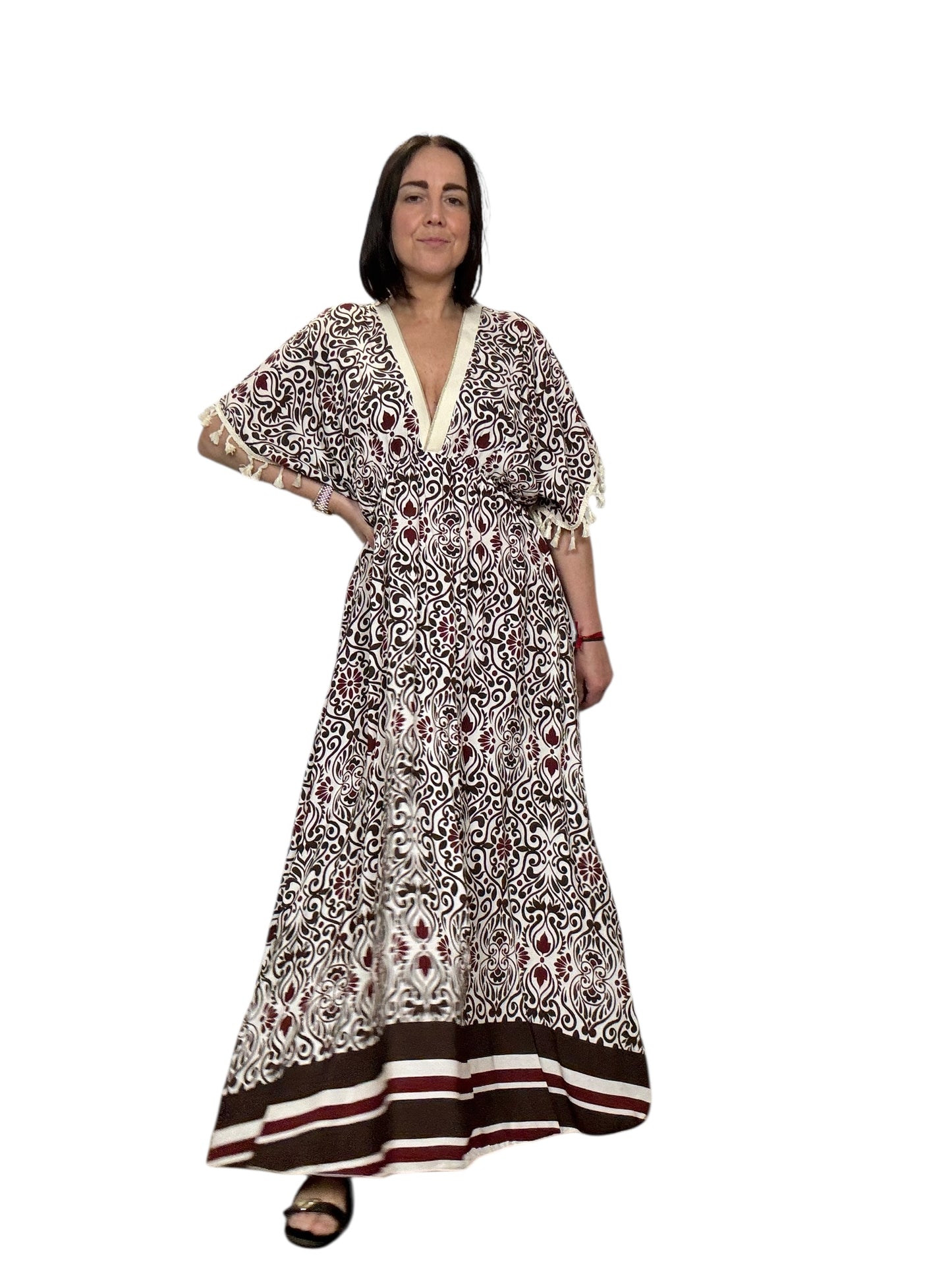 ABITO LUNGO MANICA A KIMONO SUSY MIX