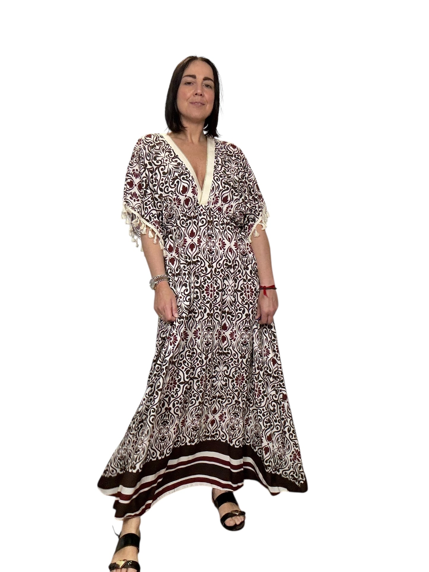 ABITO LUNGO MANICA A KIMONO SUSY MIX