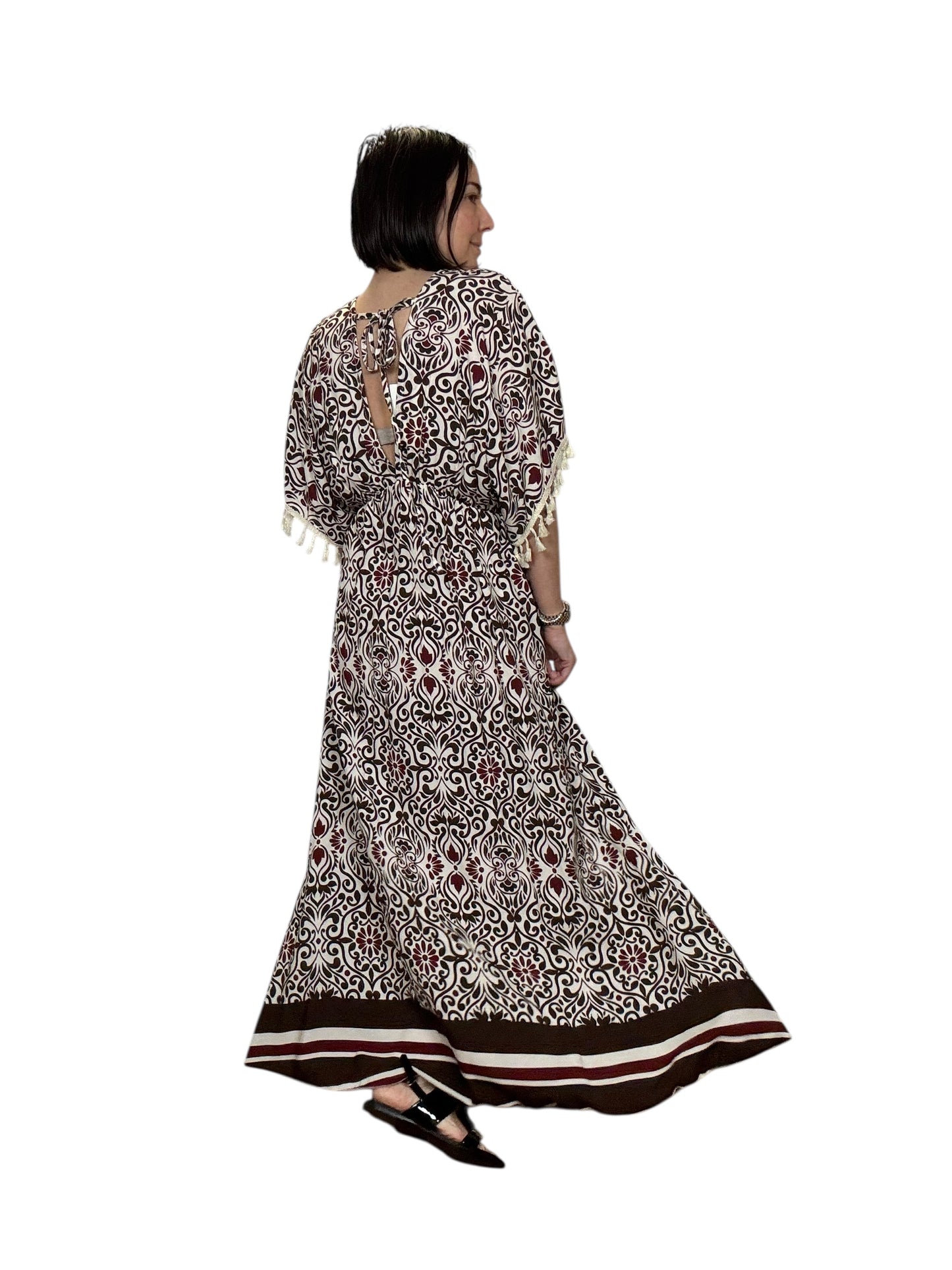 ABITO LUNGO MANICA A KIMONO SUSY MIX