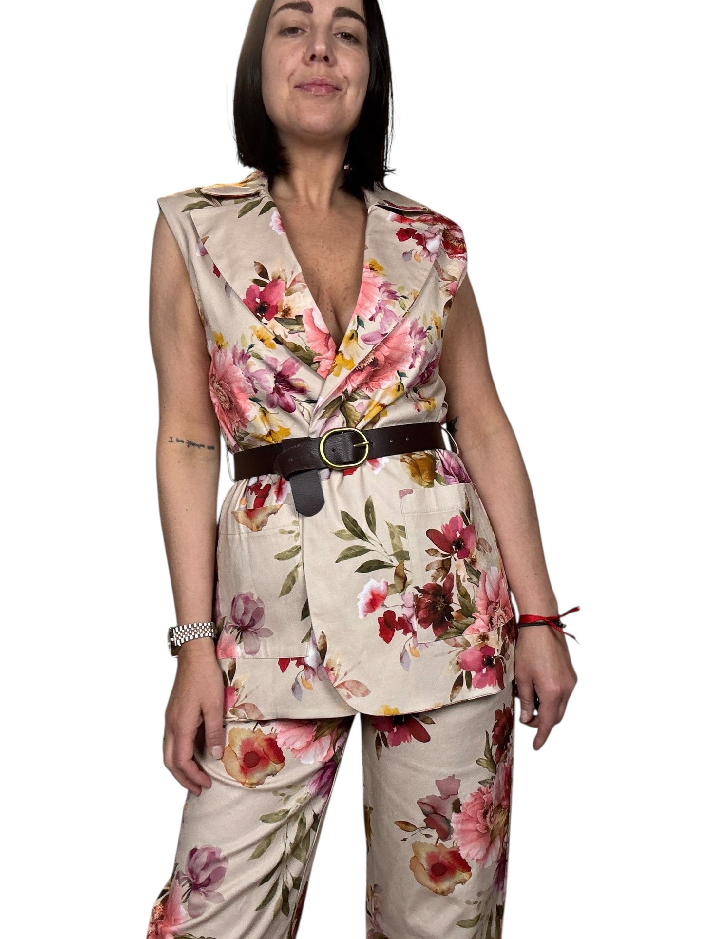 GILET A FIORI SUSY MIX
