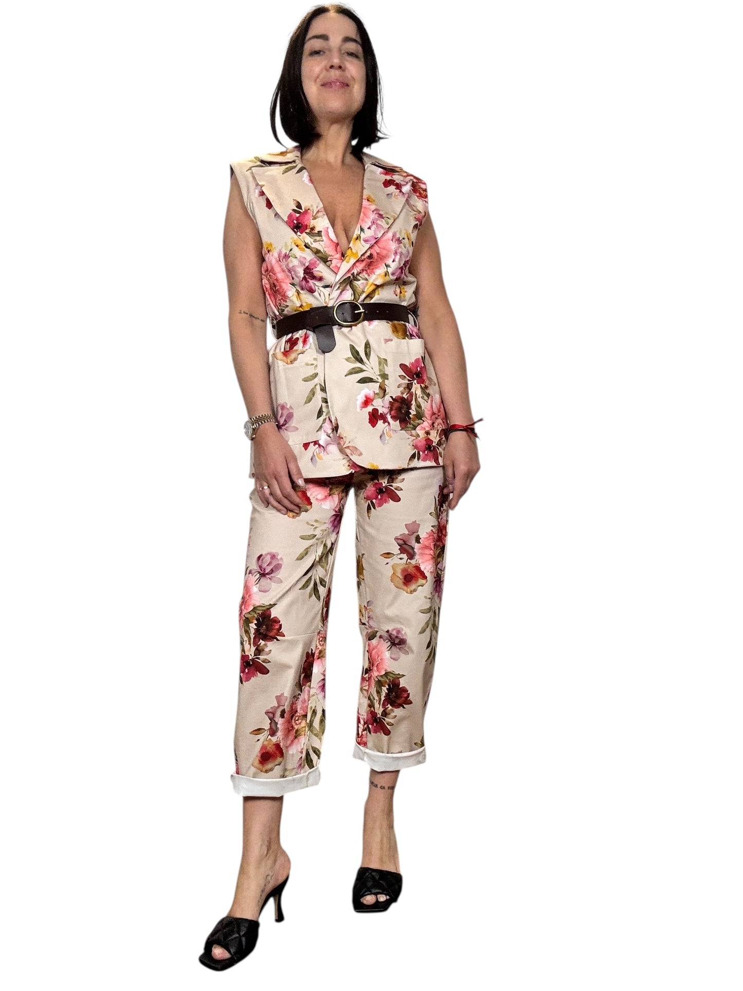 GILET A FIORI SUSY MIX