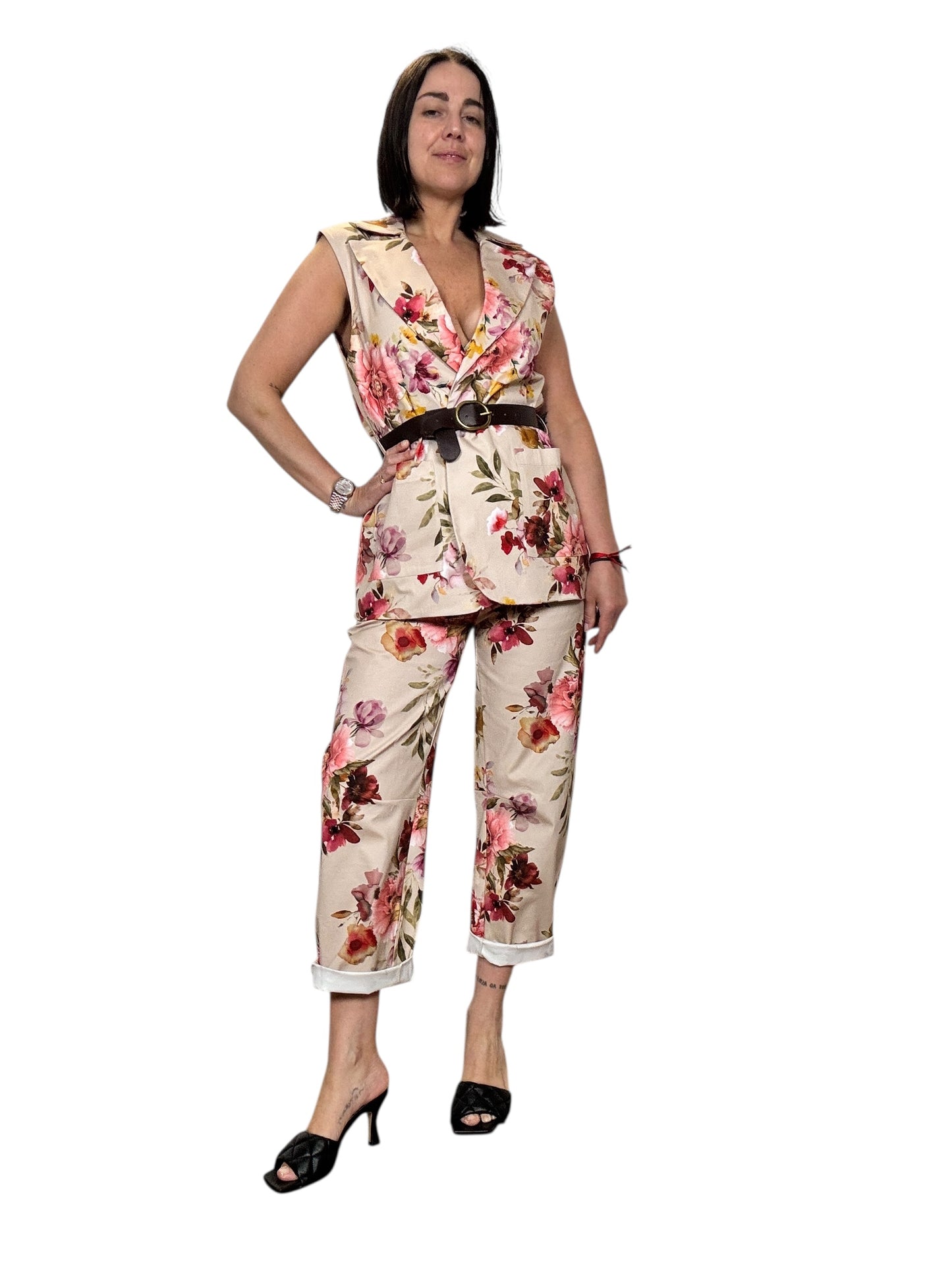 GILET A FIORI SUSY MIX