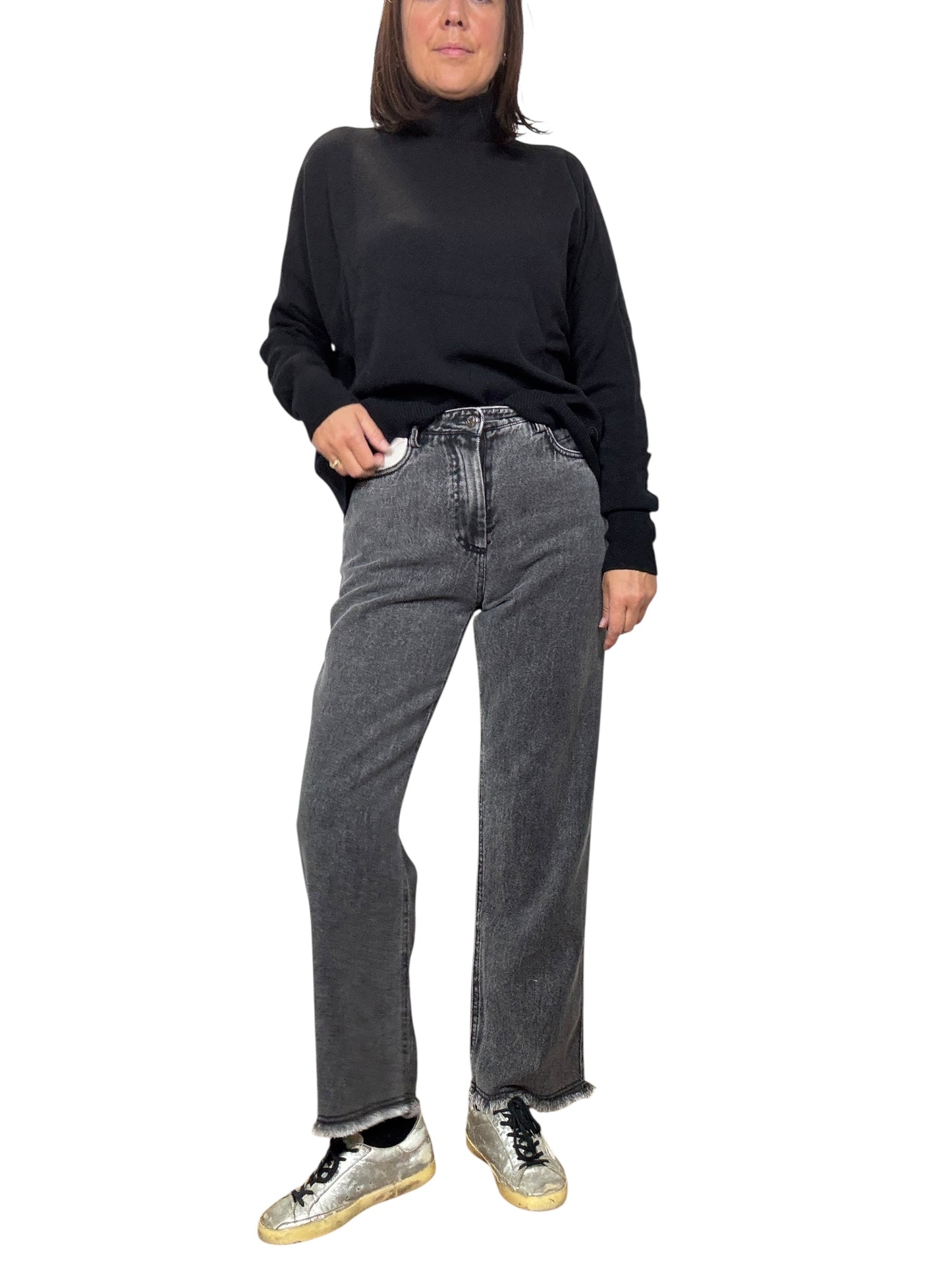 JEANS A GAMBA DRITTA TENSIONE IN