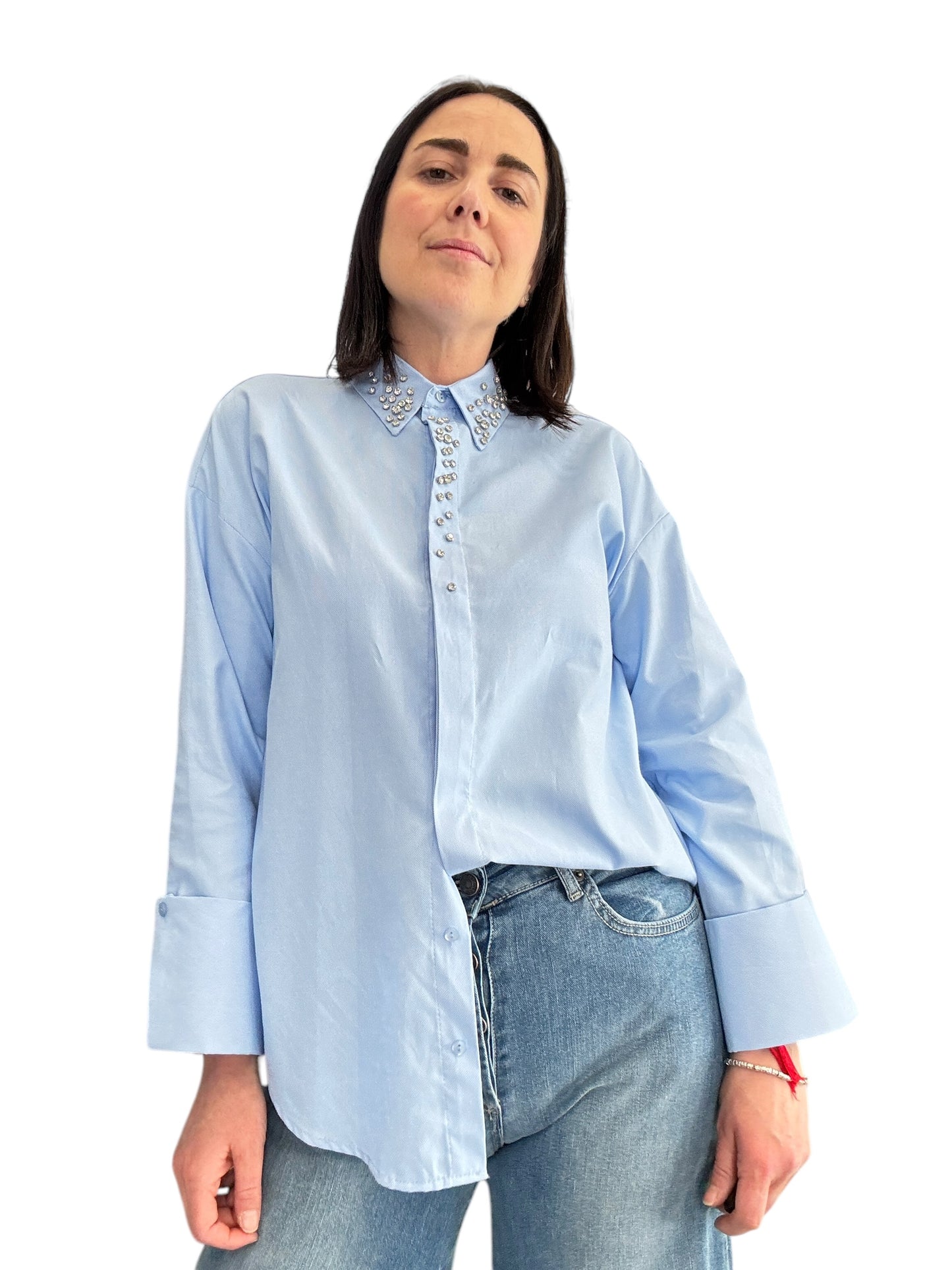 CAMICIA STRASS COLLO SUSY MIX