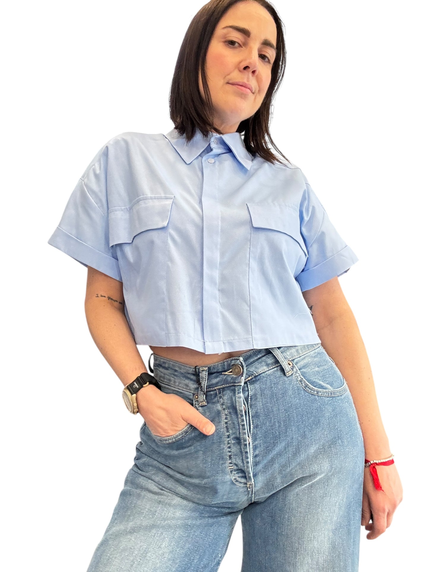 CAMICIA CROPPED TASCHE SUSY MIX