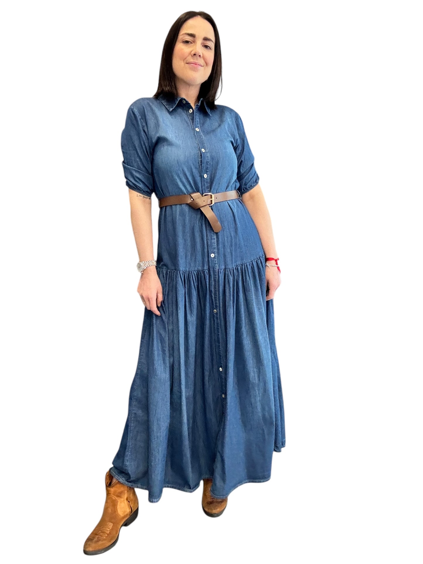 ABITO CHAMBRAY MEZZA MANICA SUSY MIX