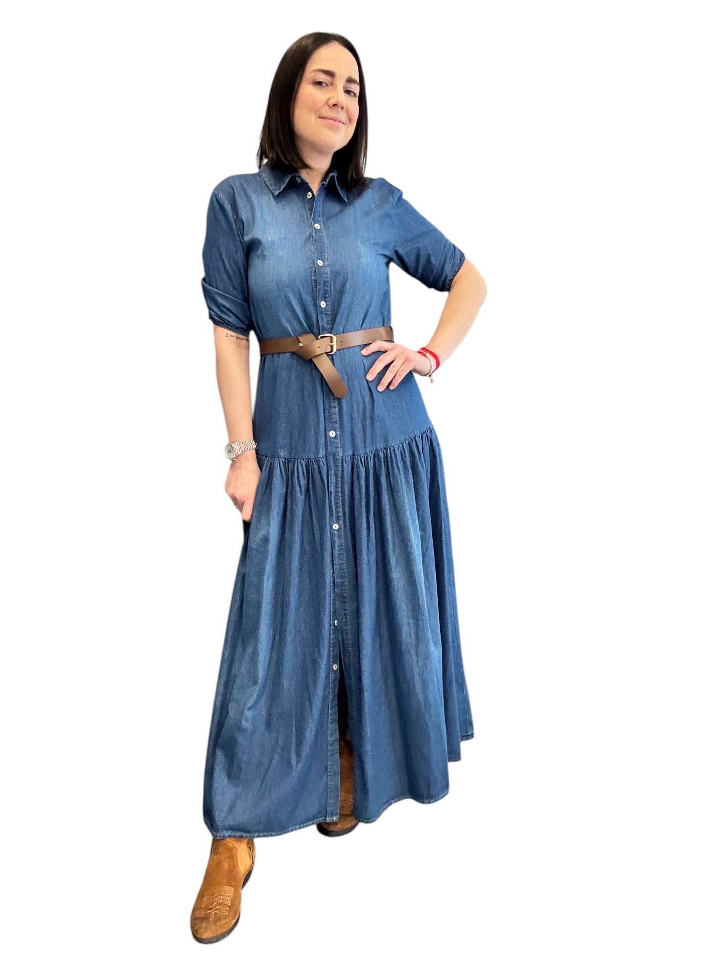 ABITO CHAMBRAY MEZZA MANICA SUSY MIX