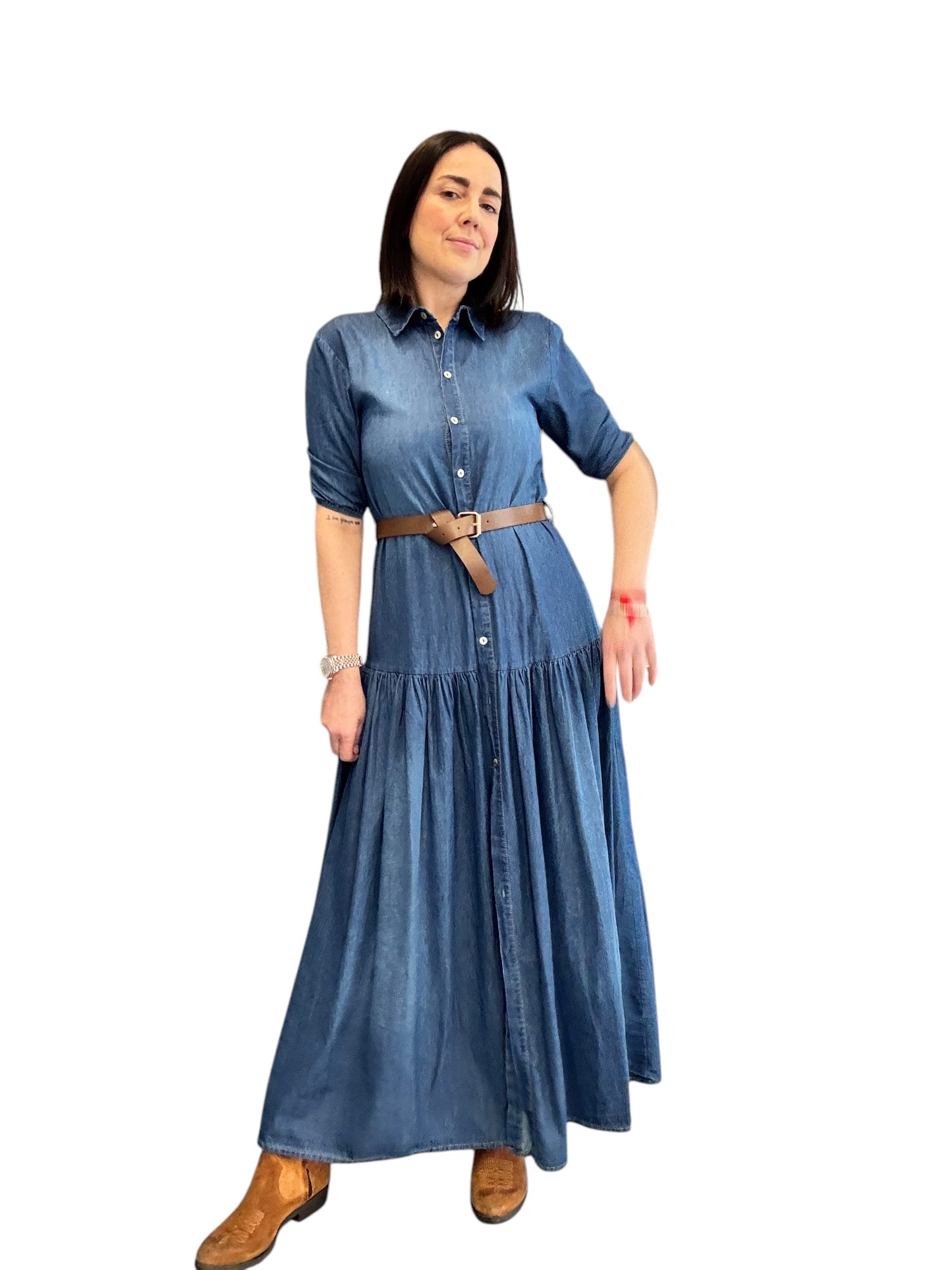 ABITO CHAMBRAY MEZZA MANICA SUSY MIX