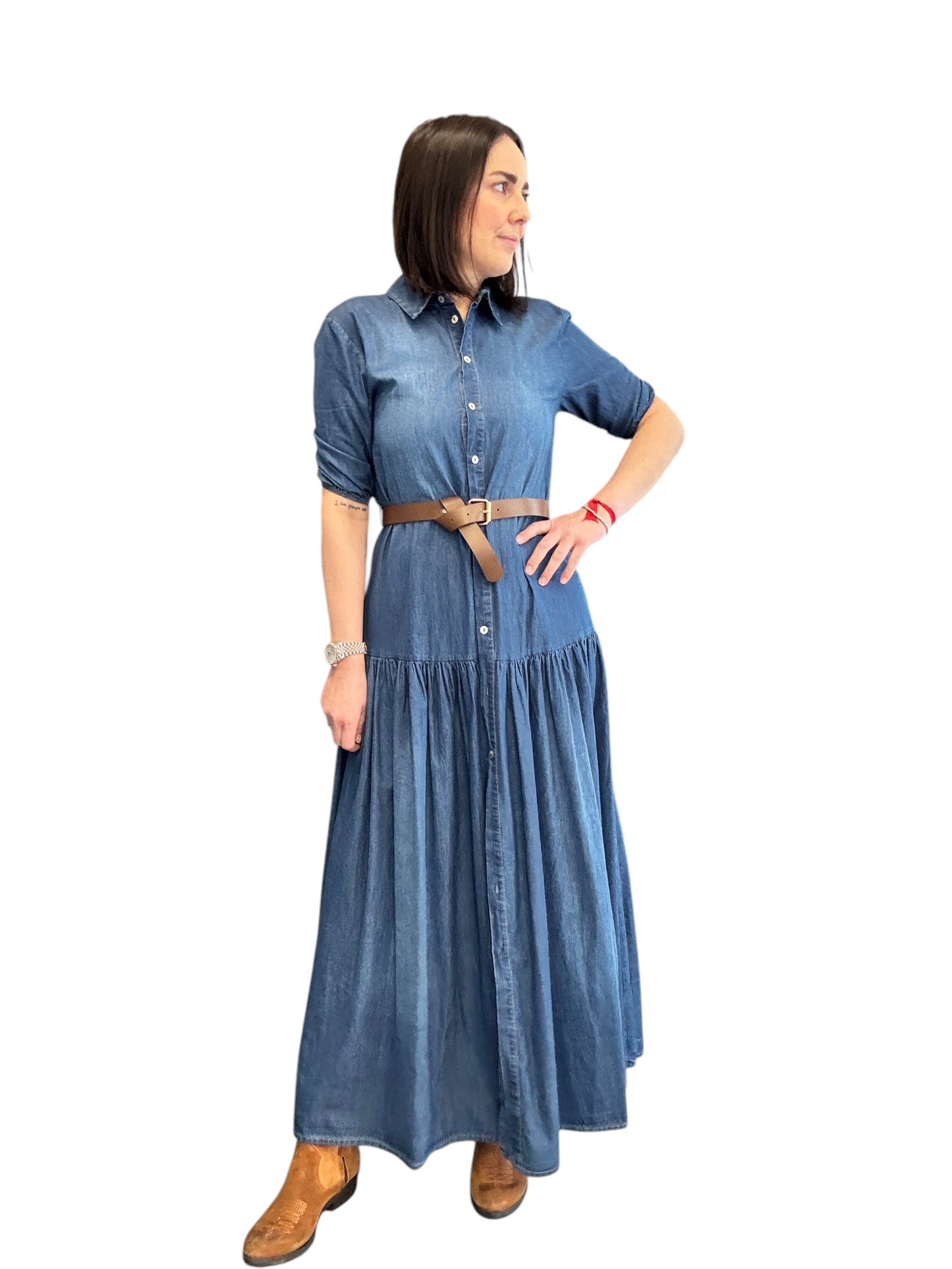 ABITO CHAMBRAY MEZZA MANICA SUSY MIX